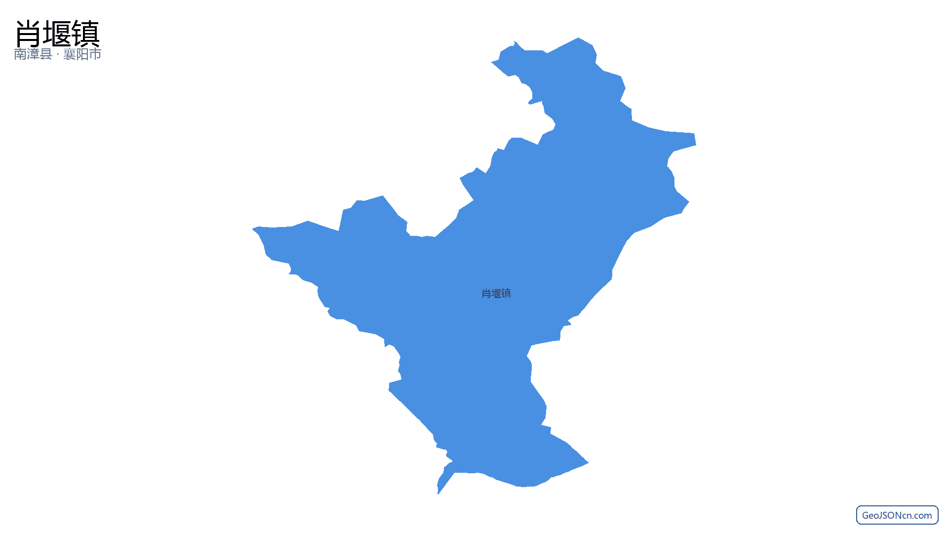 肖堰镇行政区划边界地图（南漳县·襄阳市）,提供GeoJSON、SHP矢量边界数据下载及高清地图大图(PNG/JPG) - GeoJSONcn.com