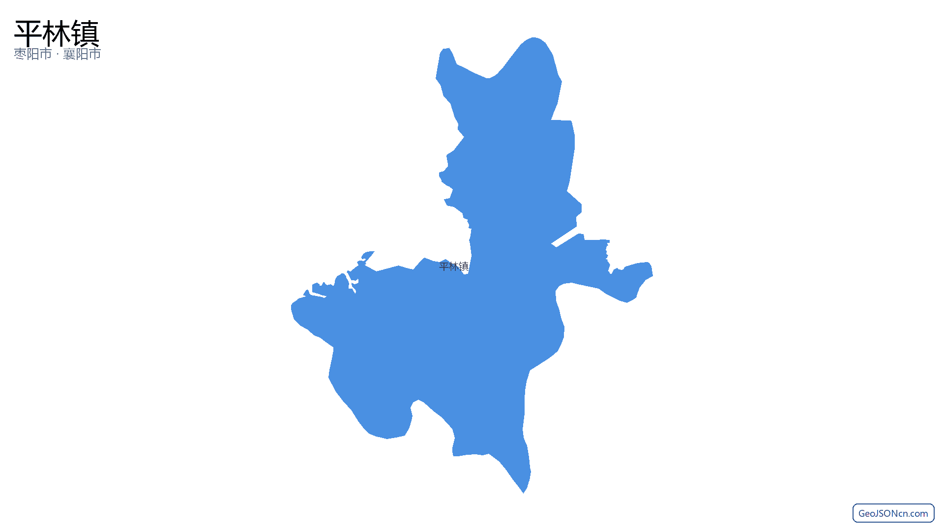 平林镇行政区划边界地图（枣阳市·襄阳市）,提供GeoJSON、SHP矢量边界数据下载及高清地图大图(PNG/JPG) - GeoJSONcn.com