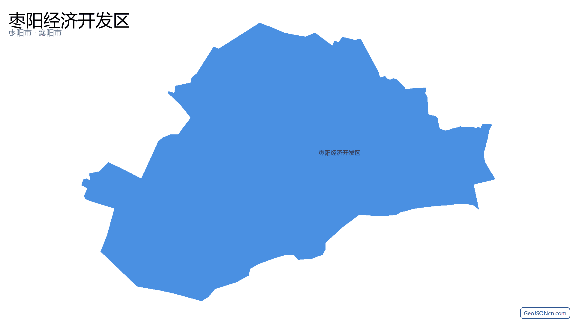 枣阳经济开发区行政区划边界地图（枣阳市·襄阳市）,提供GeoJSON、SHP矢量边界数据下载及高清地图大图(PNG/JPG) - GeoJSONcn.com