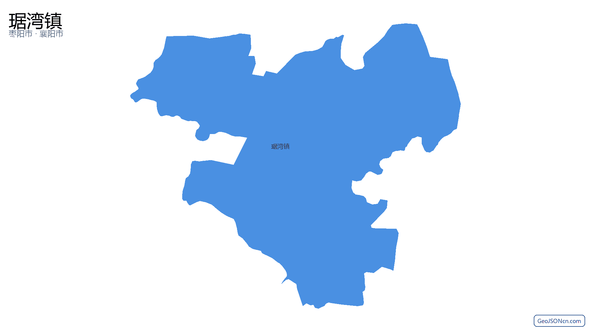 琚湾镇行政区划边界地图（枣阳市·襄阳市）,提供GeoJSON、SHP矢量边界数据下载及高清地图大图(PNG/JPG) - GeoJSONcn.com