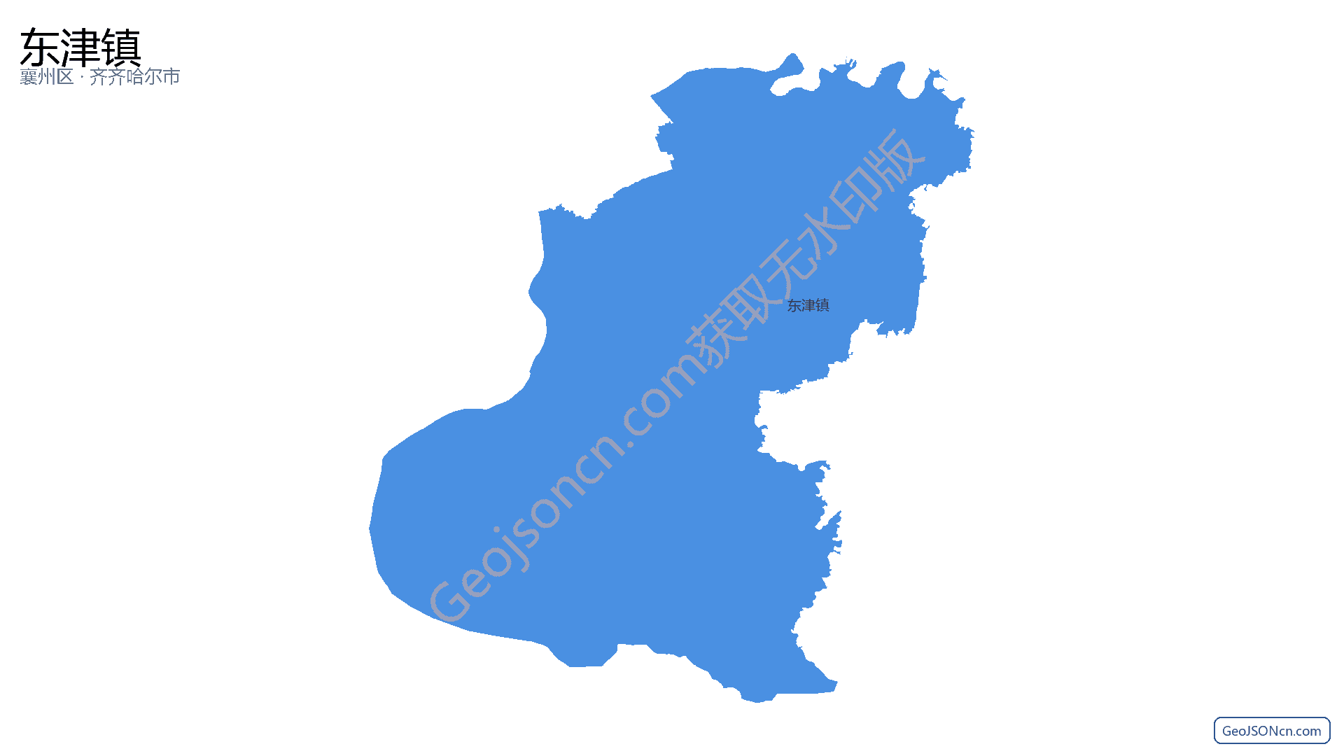 东津镇行政区划边界地图(襄州区·襄阳市),提供GeoJSON、SHP矢量边界数据下载及高清地图大图(PNG/JPG) - GeoJSONcn.com