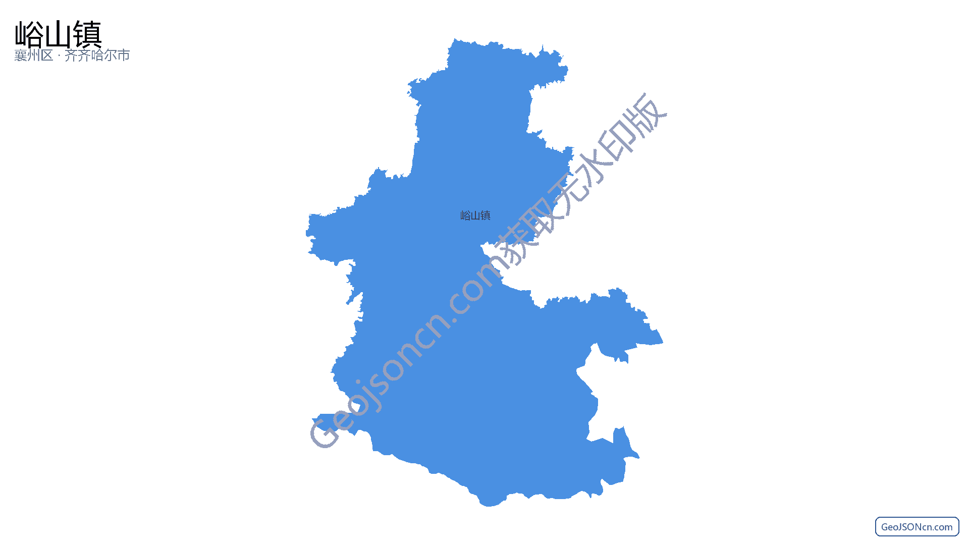 峪山镇行政区划边界地图(襄州区·襄阳市),提供GeoJSON、SHP矢量边界数据下载及高清地图大图(PNG/JPG) - GeoJSONcn.com