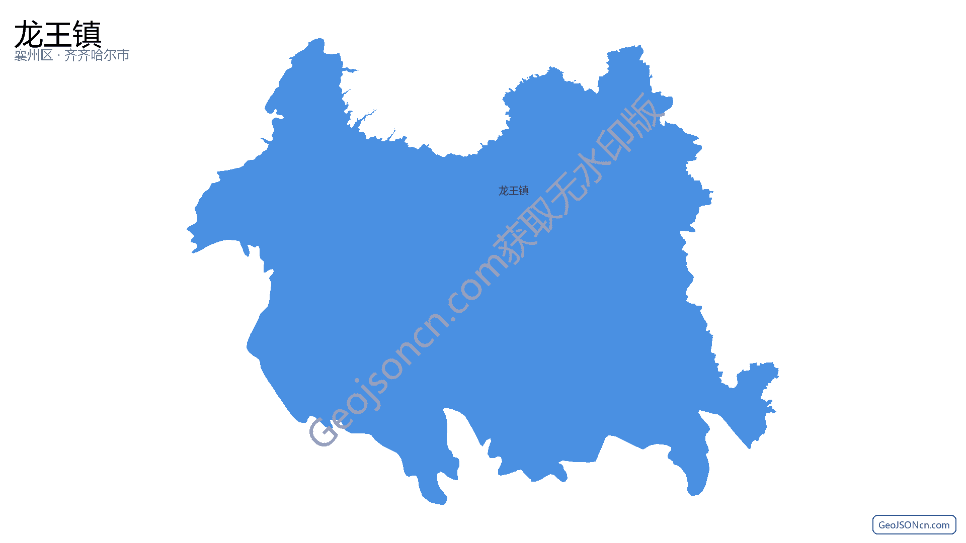 龙王镇行政区划边界地图（襄州区·襄阳市）,提供GeoJSON、SHP矢量边界数据下载及高清地图大图(PNG/JPG) - GeoJSONcn.com