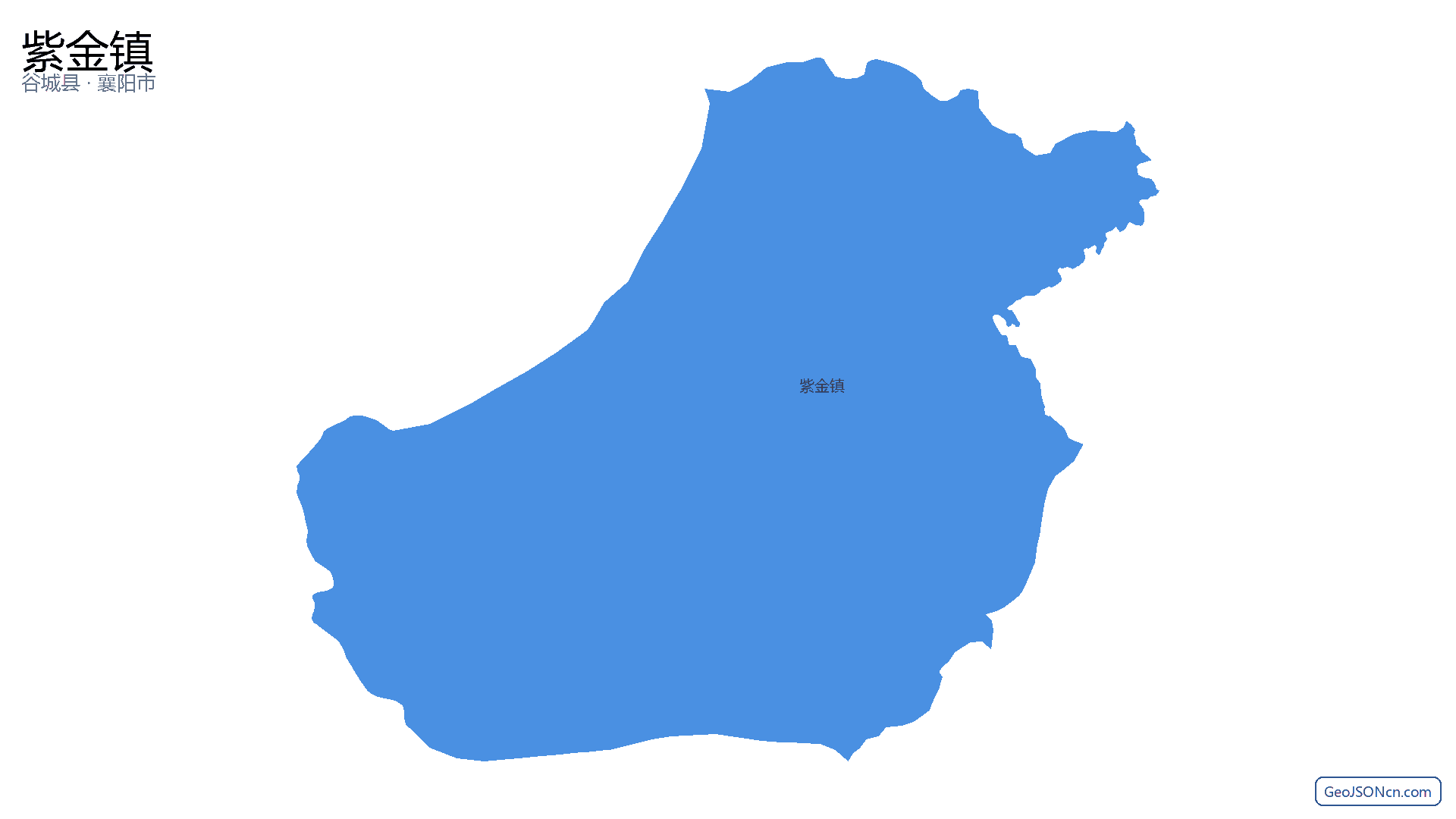 紫金镇行政区划边界地图(谷城县·襄阳市),提供GeoJSON、SHP矢量边界数据下载及高清地图大图(PNG/JPG) - GeoJSONcn.com