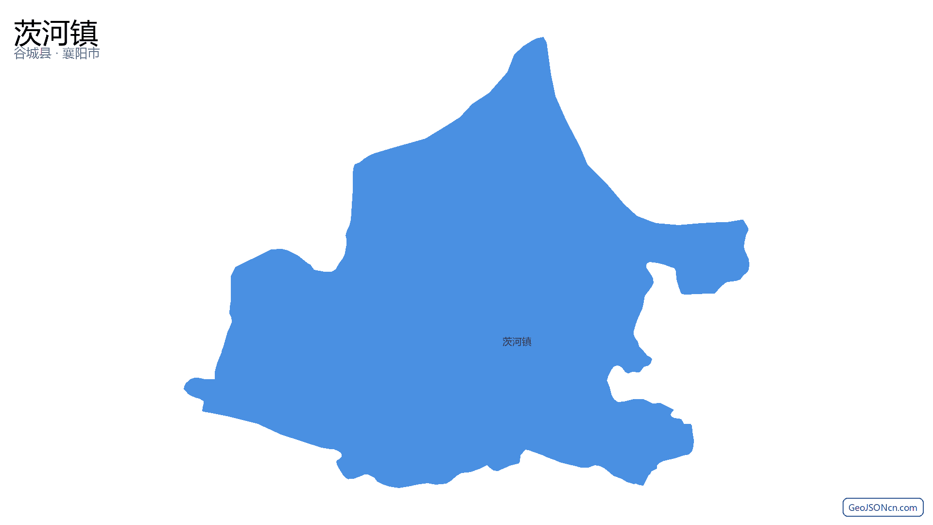 茨河镇行政区划边界地图（谷城县·襄阳市）,提供GeoJSON、SHP矢量边界数据下载及高清地图大图(PNG/JPG) - GeoJSONcn.com