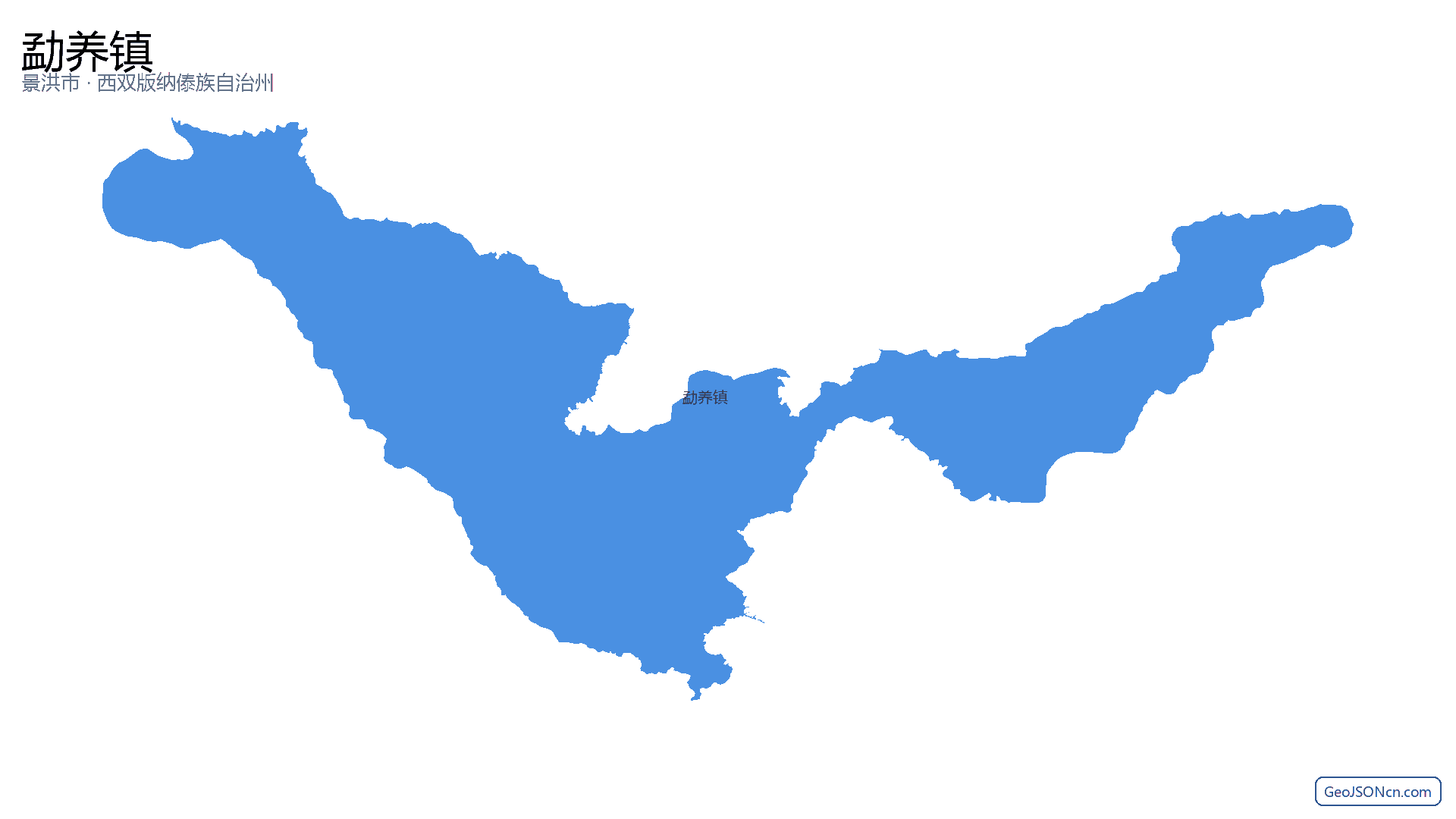 勐养镇行政区划边界地图(景洪市·西双版纳傣族自治州),提供GeoJSON、SHP矢量边界数据下载及高清地图大图(PNG/JPG) - GeoJSONcn.com