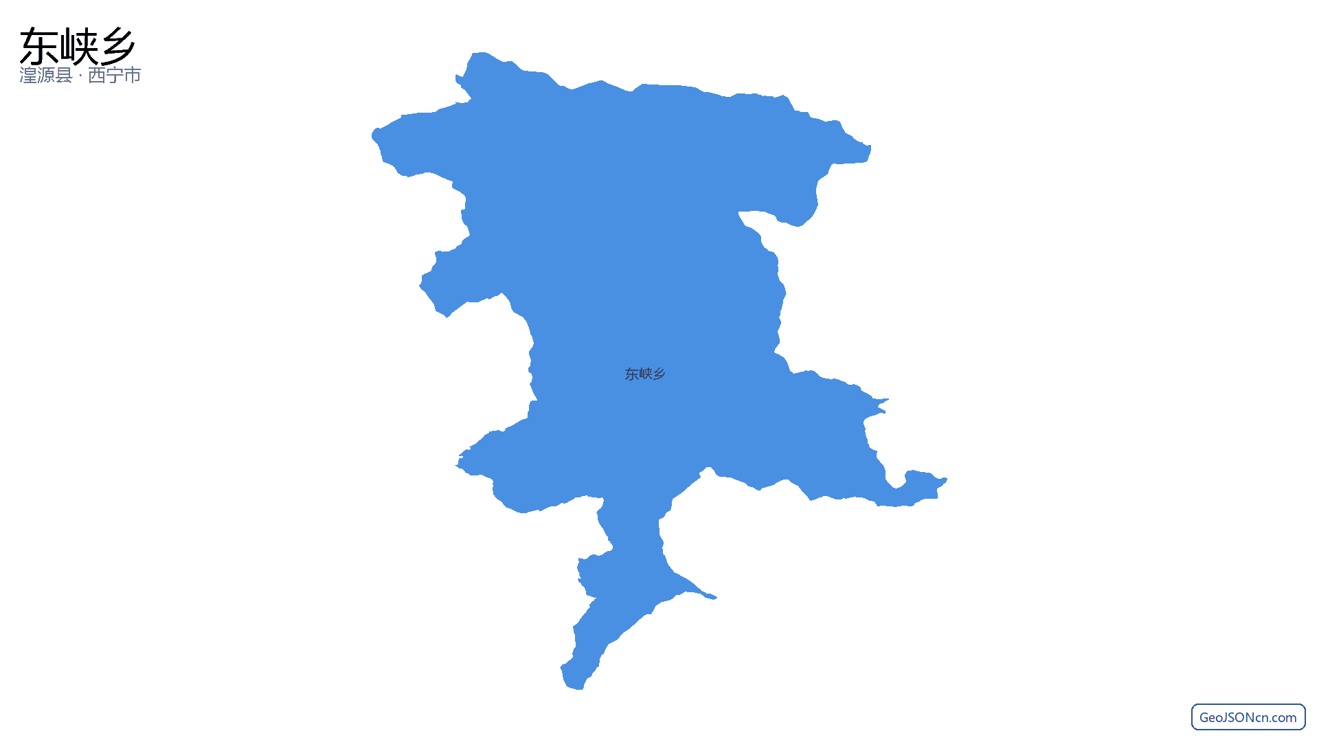 东峡乡行政区划边界地图（湟源县·西宁市）,提供GeoJSON、SHP矢量边界数据下载及高清地图大图(PNG/JPG) - GeoJSONcn.com