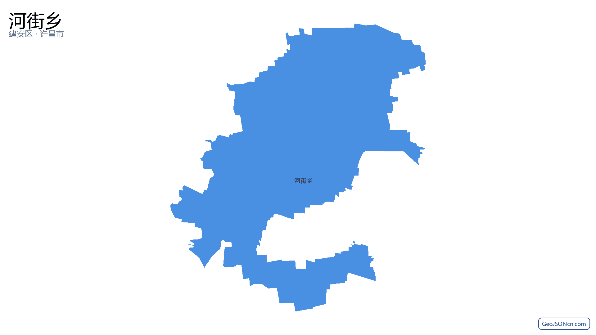 河街乡行政区划边界地图(建安区·许昌市),提供GeoJSON、SHP矢量边界数据下载及高清地图大图(PNG/JPG) - GeoJSONcn.com