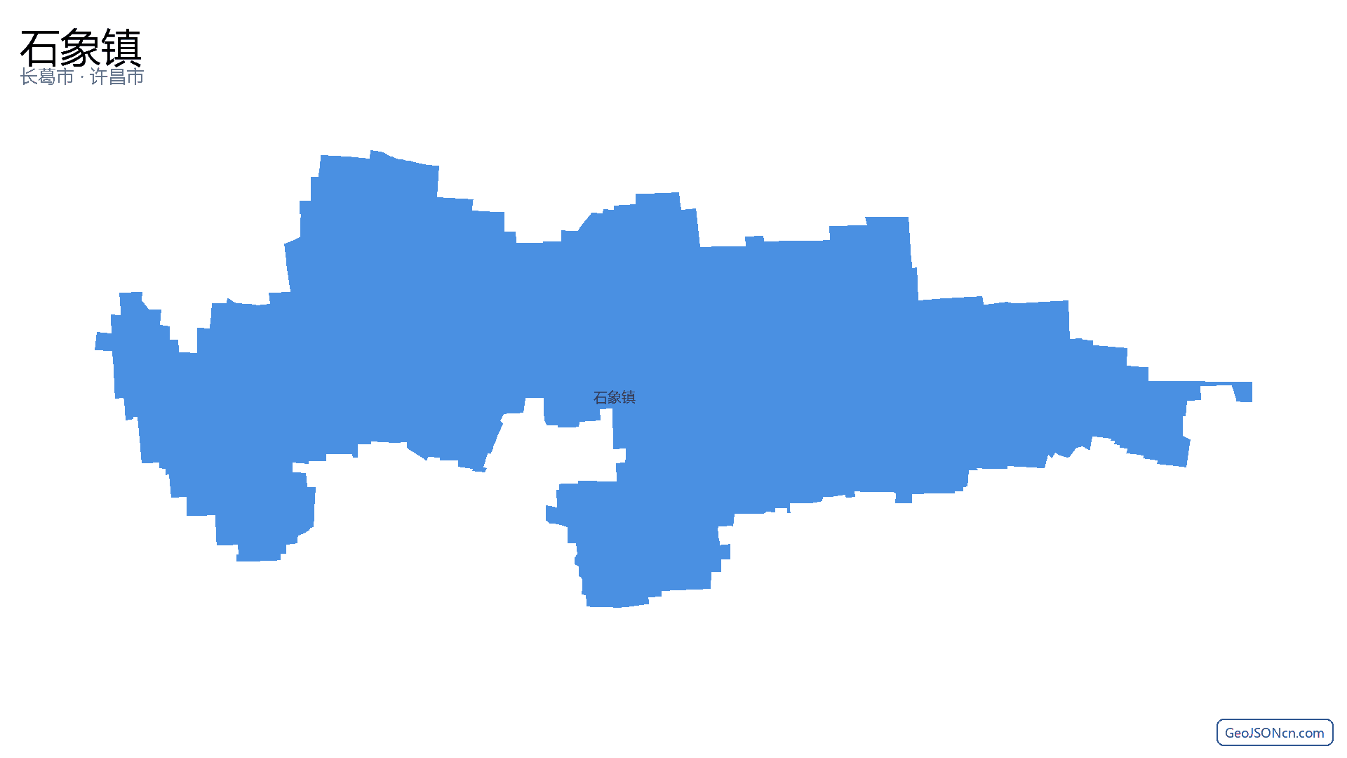 石象镇行政区划边界地图(长葛市·许昌市),提供GeoJSON、SHP矢量边界数据下载及高清地图大图(PNG/JPG) - GeoJSONcn.com