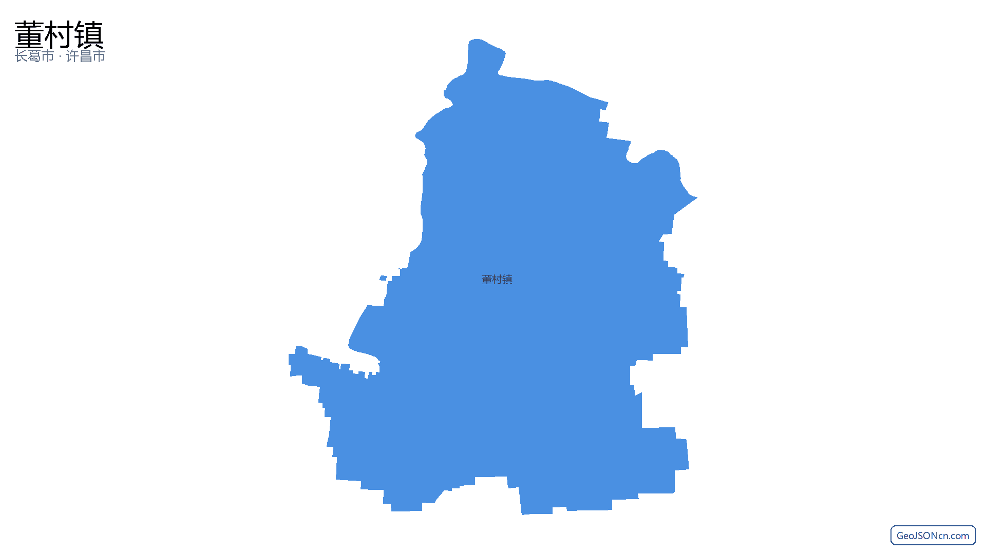 董村镇行政区划边界地图（长葛市·许昌市）,提供GeoJSON、SHP矢量边界数据下载及高清地图大图(PNG/JPG) - GeoJSONcn.com