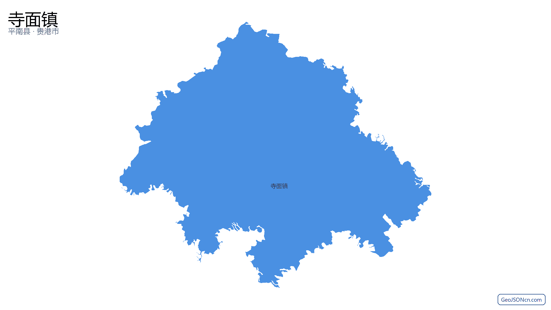寺面镇行政区划边界地图(平南县·贵港市),提供GeoJSON、SHP矢量边界数据下载及高清地图大图(PNG/JPG) - GeoJSONcn.com