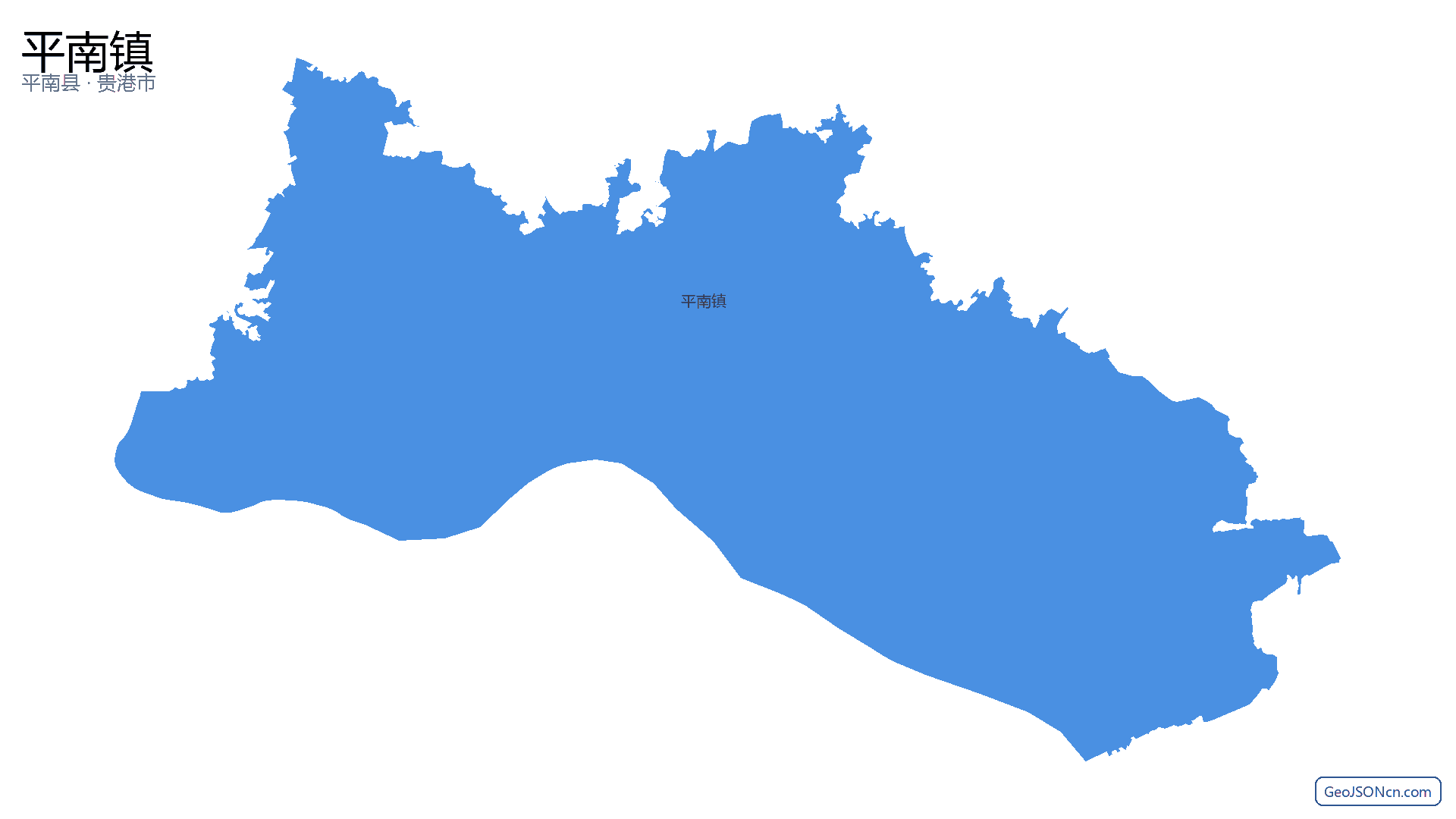 平南镇行政区划边界地图（平南县·贵港市）,提供GeoJSON、SHP矢量边界数据下载及高清地图大图(PNG/JPG) - GeoJSONcn.com