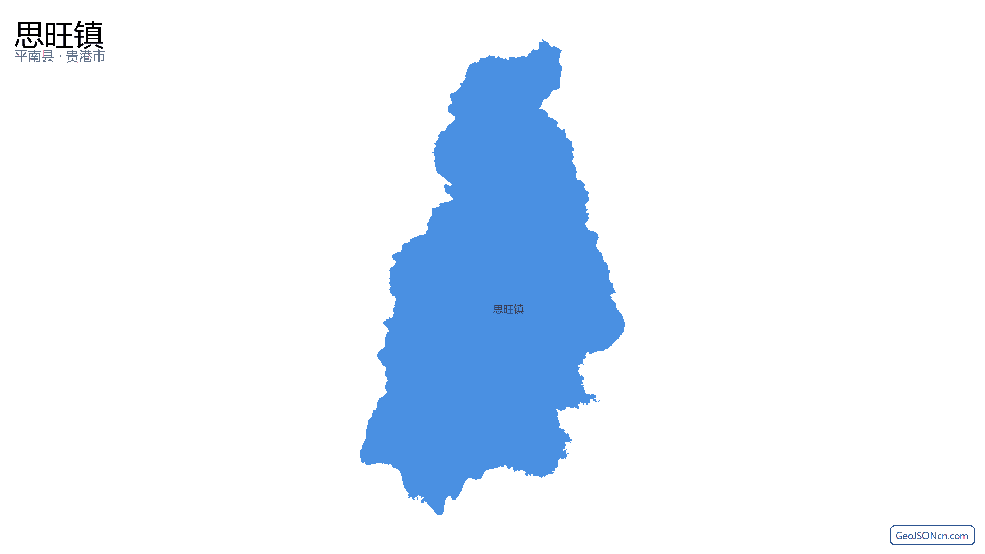 思旺镇行政区划边界地图（平南县·贵港市）,提供GeoJSON、SHP矢量边界数据下载及高清地图大图(PNG/JPG) - GeoJSONcn.com