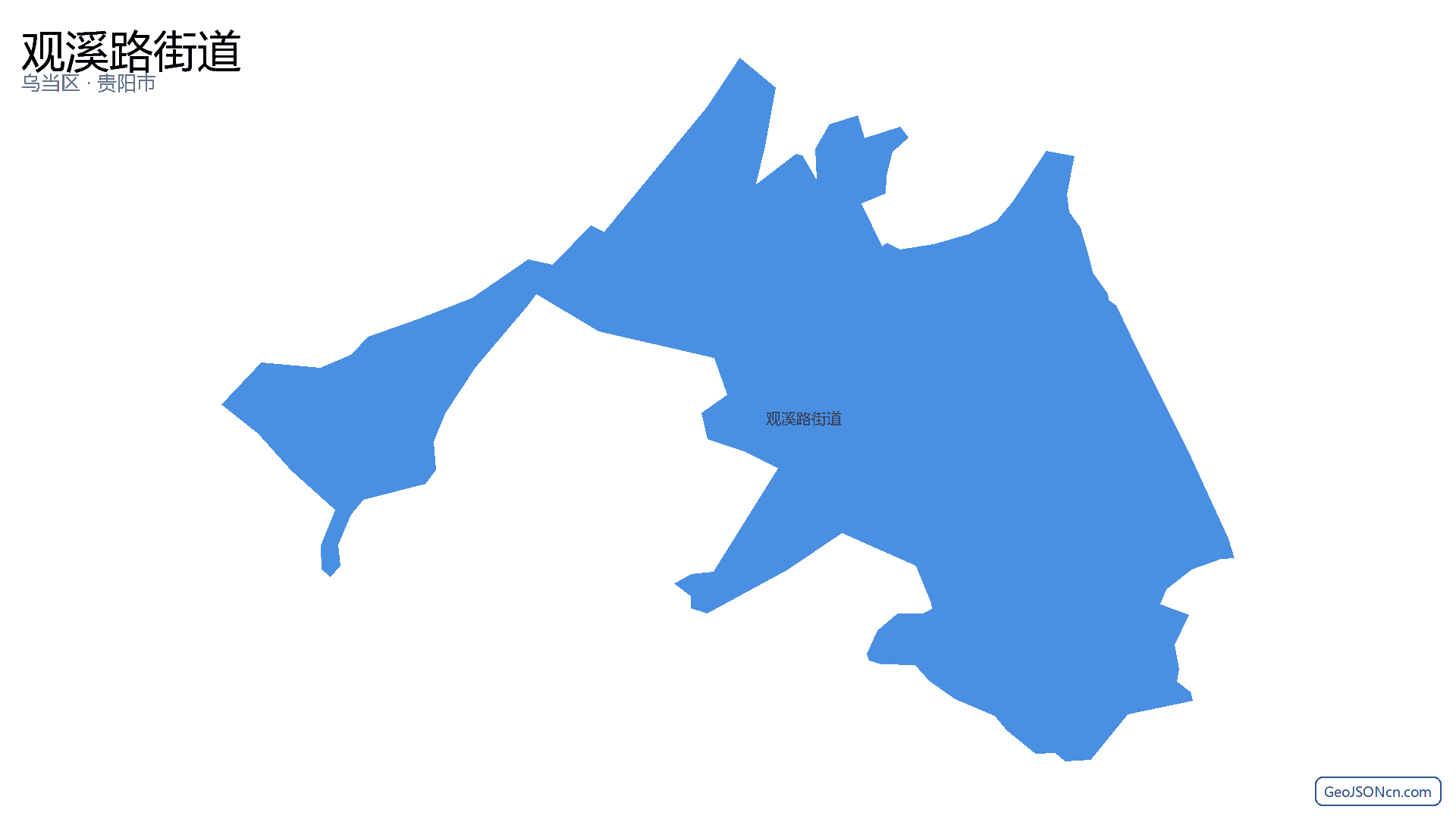 观溪路街道行政区划边界地图(乌当区·贵阳市),提供GeoJSON、SHP矢量边界数据下载及高清地图大图(PNG/JPG) - GeoJSONcn.com