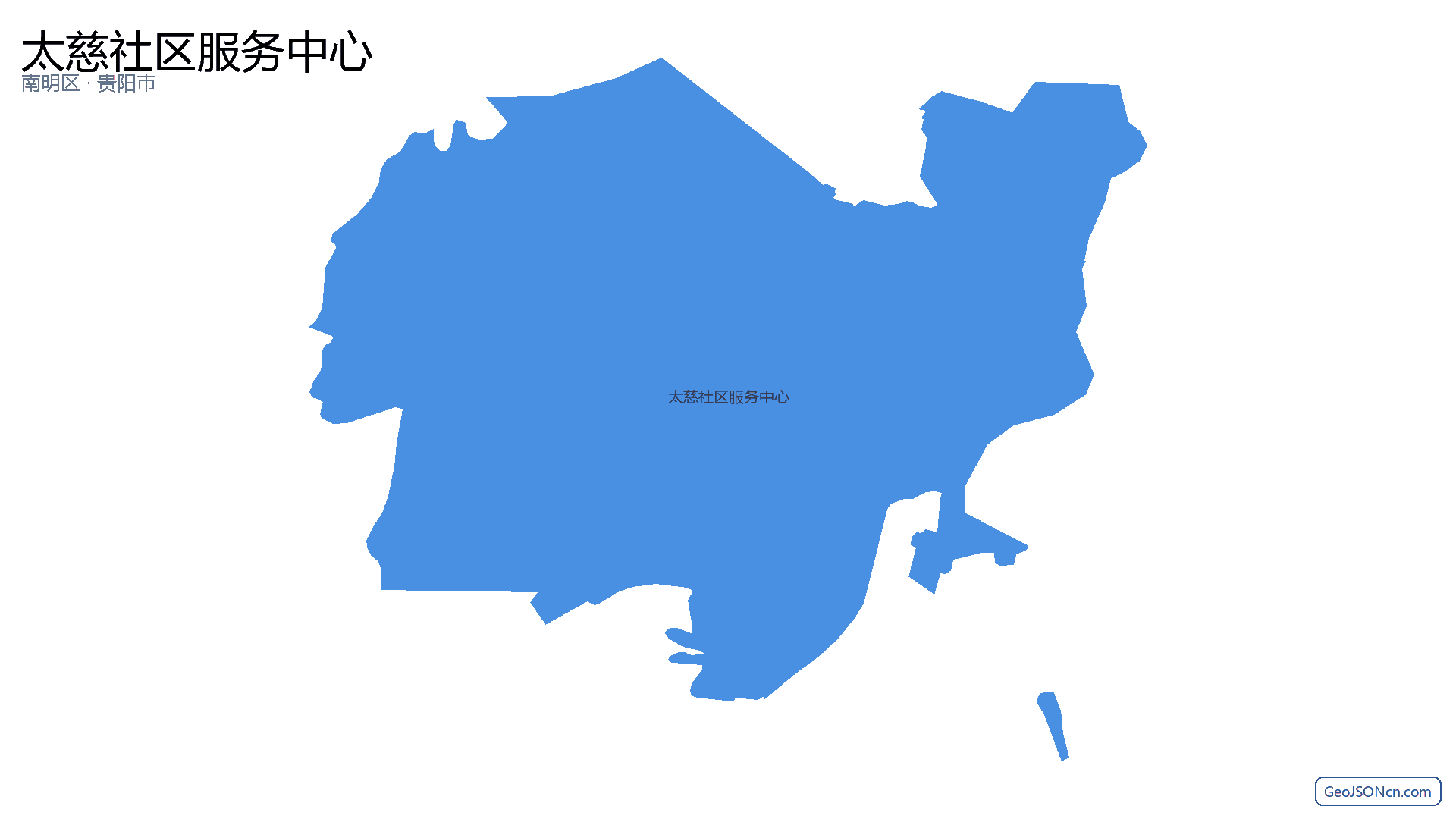 太慈社区服务中心行政区划边界地图（南明区·贵阳市）,提供GeoJSON、SHP矢量边界数据下载及高清地图大图(PNG/JPG) - GeoJSONcn.com