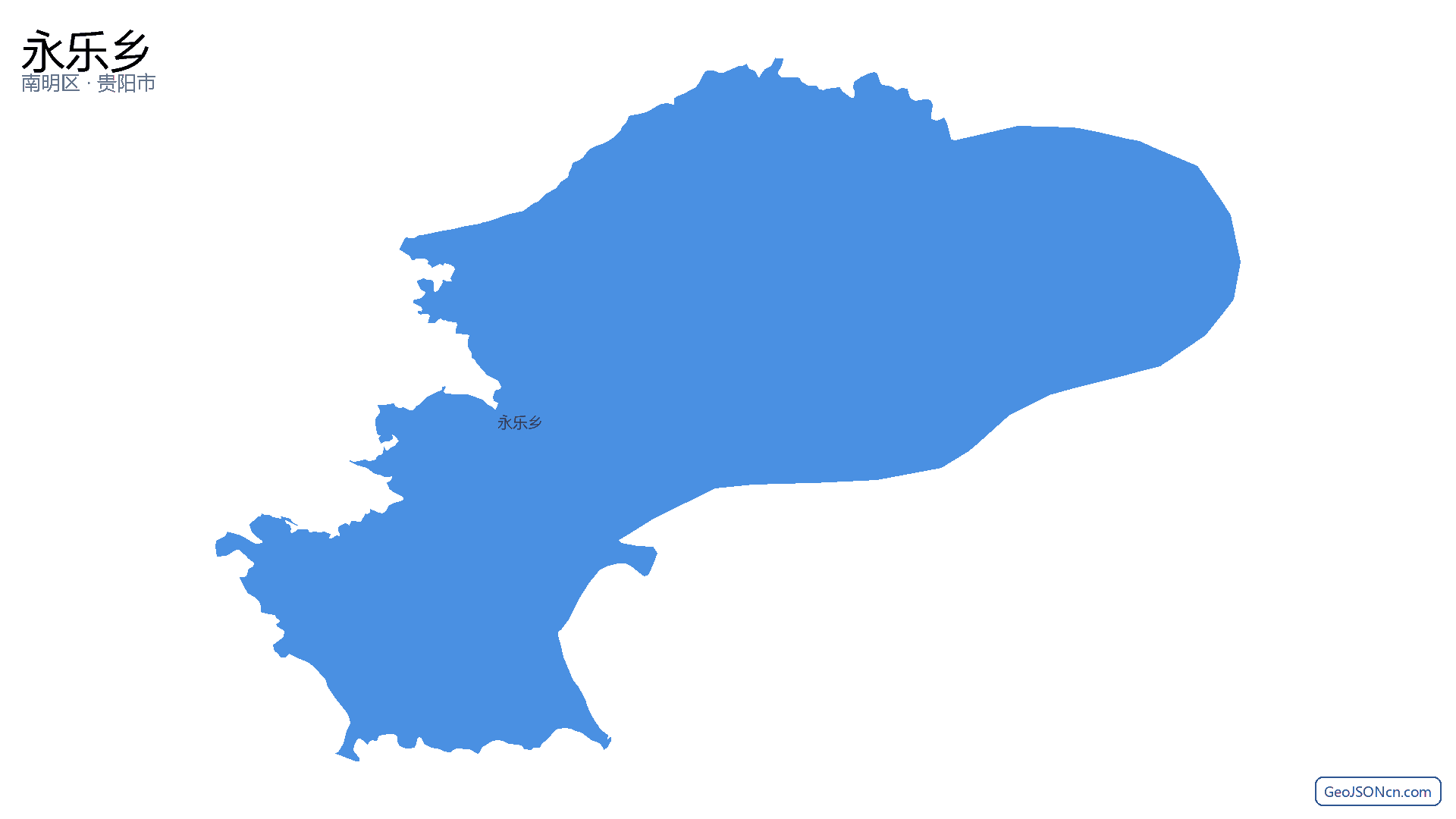 永乐乡行政区划边界地图（南明区·贵阳市）,提供GeoJSON、SHP矢量边界数据下载及高清地图大图(PNG/JPG) - GeoJSONcn.com