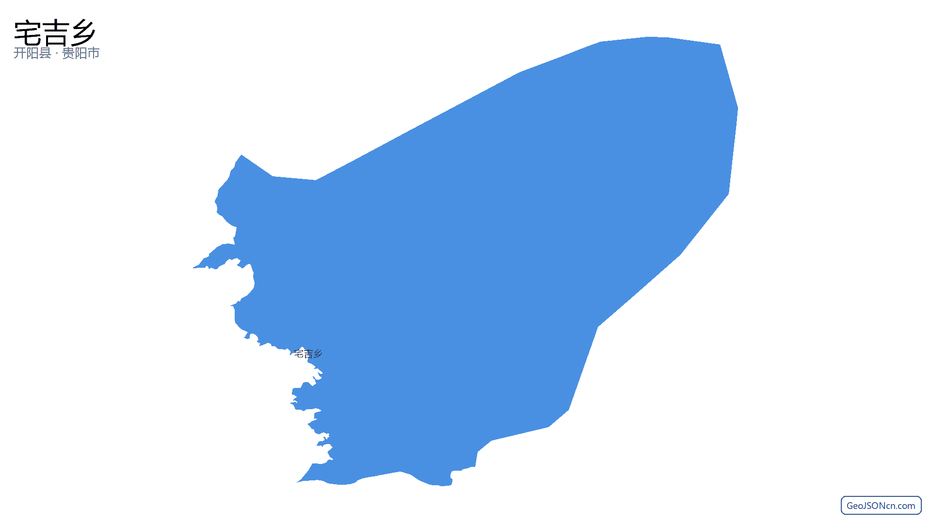 宅吉乡行政区划边界地图（开阳县·贵阳市）,提供GeoJSON、SHP矢量边界数据下载及高清地图大图(PNG/JPG) - GeoJSONcn.com