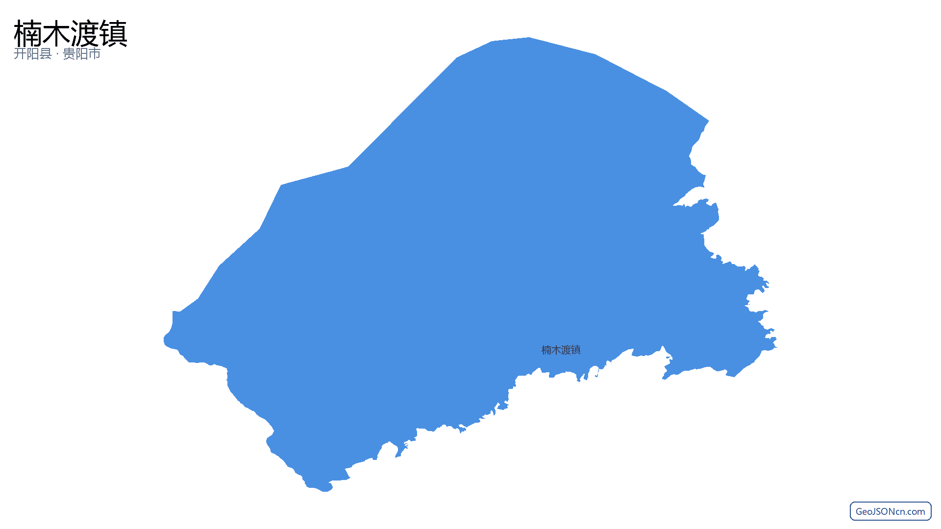 楠木渡镇行政区划边界地图(开阳县·贵阳市),提供GeoJSON、SHP矢量边界数据下载及高清地图大图(PNG/JPG) - GeoJSONcn.com
