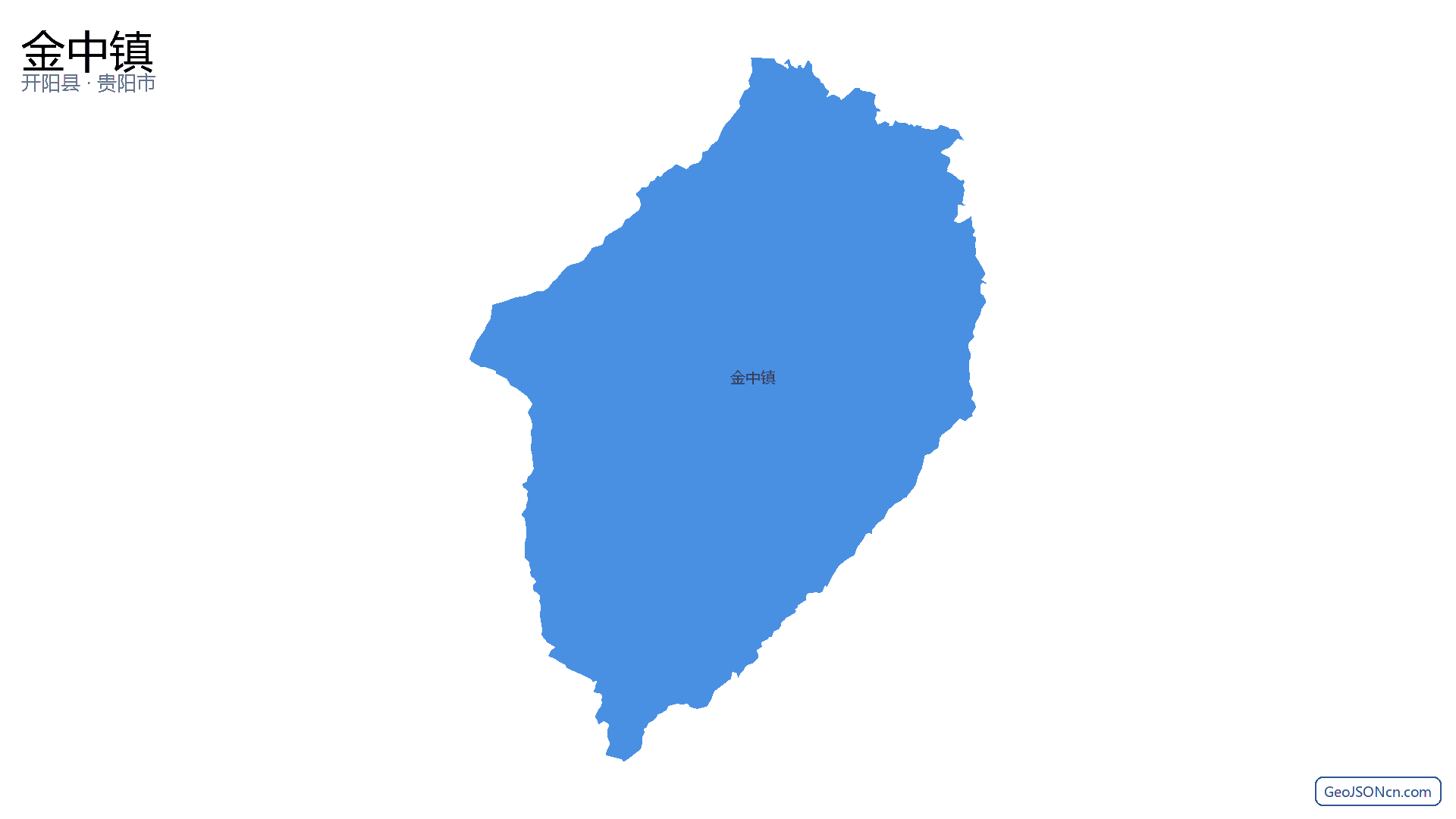 金中镇行政区划边界地图（开阳县·贵阳市）,提供GeoJSON、SHP矢量边界数据下载及高清地图大图(PNG/JPG) - GeoJSONcn.com