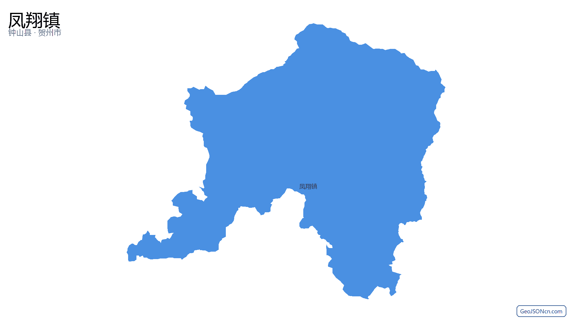 凤翔镇行政区划边界地图(钟山县·贺州市),提供GeoJSON、SHP矢量边界数据下载及高清地图大图(PNG/JPG) - GeoJSONcn.com