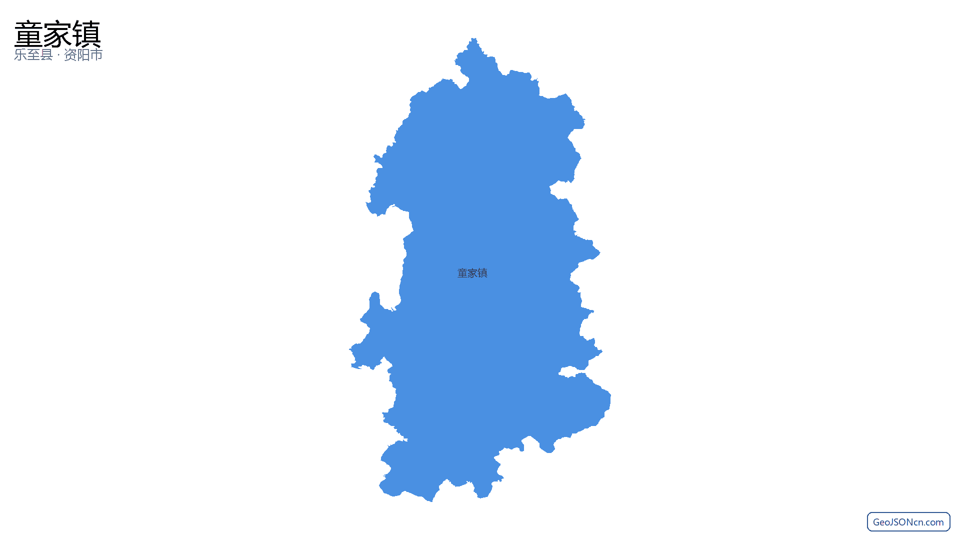 童家镇行政区划边界地图(乐至县·资阳市),提供GeoJSON、SHP矢量边界数据下载及高清地图大图(PNG/JPG) - GeoJSONcn.com