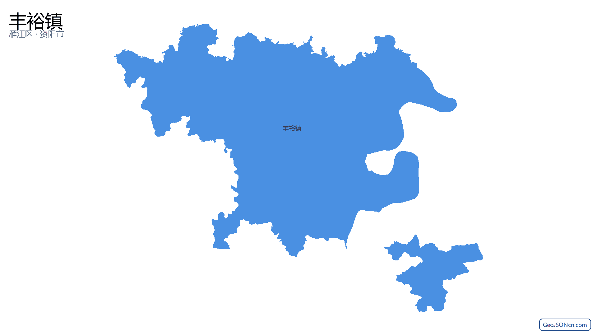 丰裕镇行政区划边界地图(雁江区·资阳市),提供GeoJSON、SHP矢量边界数据下载及高清地图大图(PNG/JPG) - GeoJSONcn.com