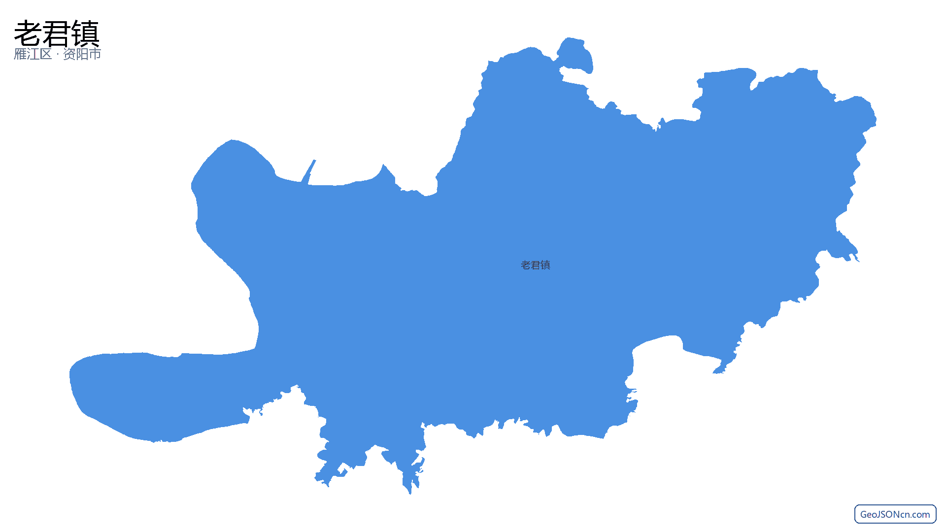 老君镇行政区划边界地图(雁江区·资阳市),提供GeoJSON、SHP矢量边界数据下载及高清地图大图(PNG/JPG) - GeoJSONcn.com