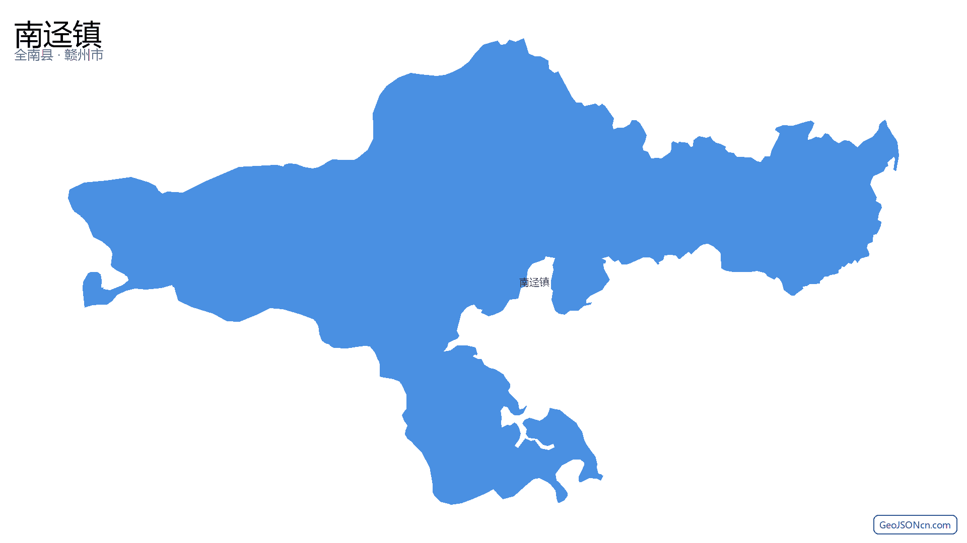 南迳镇行政区划边界地图(全南县·赣州市),提供GeoJSON、SHP矢量边界数据下载及高清地图大图(PNG/JPG) - GeoJSONcn.com
