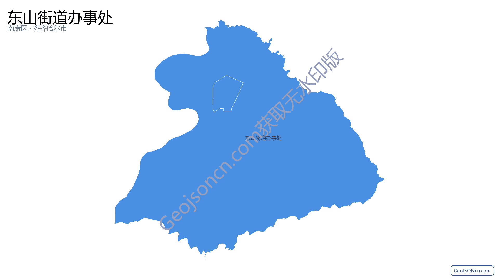 东山街道办事处行政区划边界地图(南康区·赣州市),提供GeoJSON、SHP矢量边界数据下载及高清地图大图(PNG/JPG) - GeoJSONcn.com