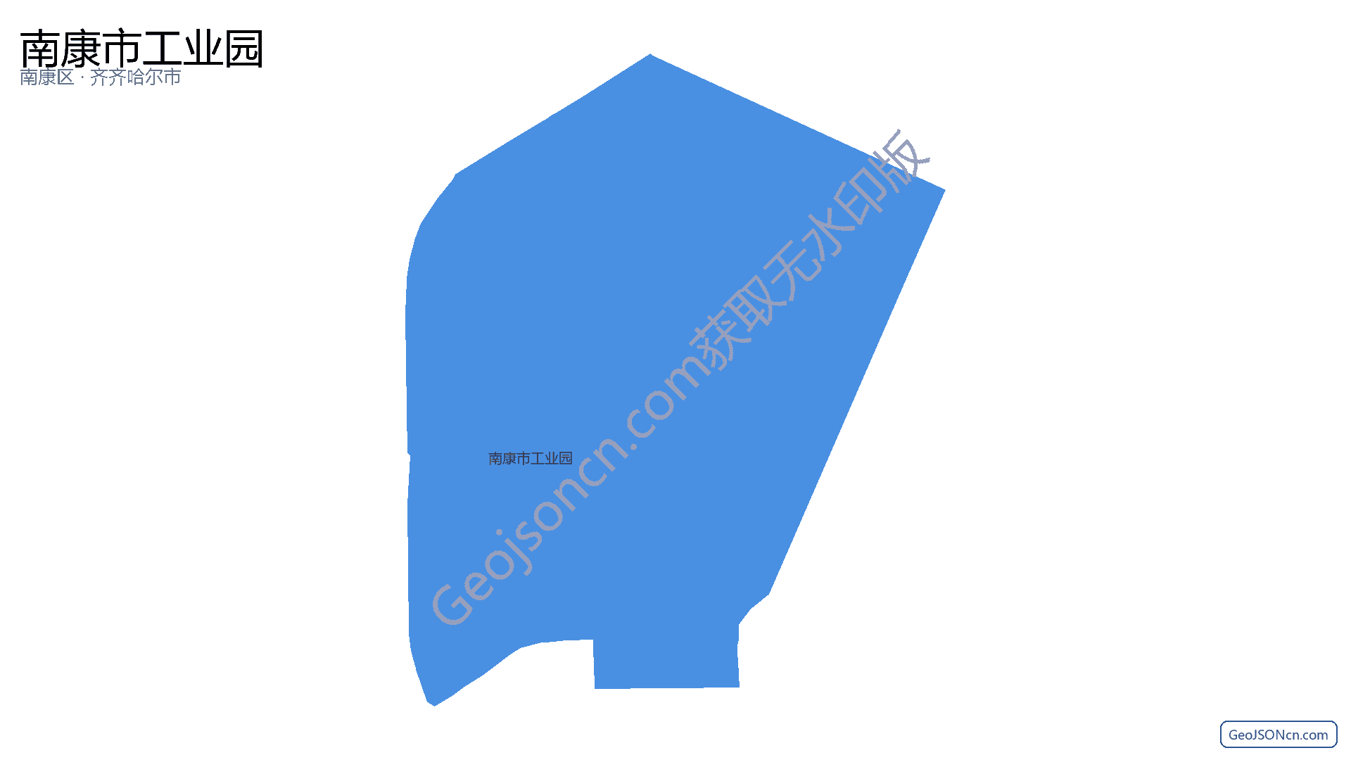 南康市工业园行政区划边界地图（南康区·赣州市）,提供GeoJSON、SHP矢量边界数据下载及高清地图大图(PNG/JPG) - GeoJSONcn.com