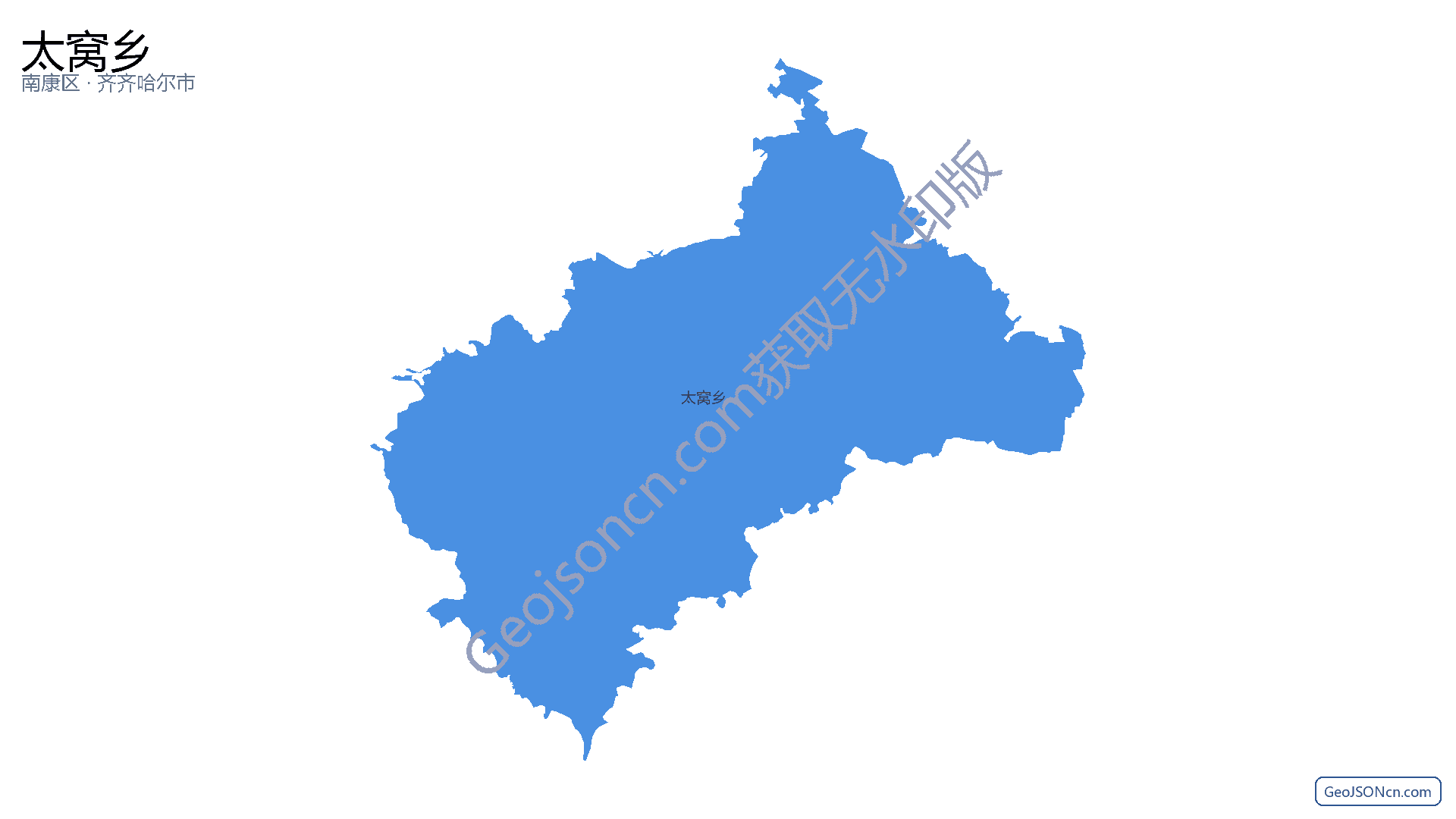 太窝乡行政区划边界地图(南康区·赣州市),提供GeoJSON、SHP矢量边界数据下载及高清地图大图(PNG/JPG) - GeoJSONcn.com