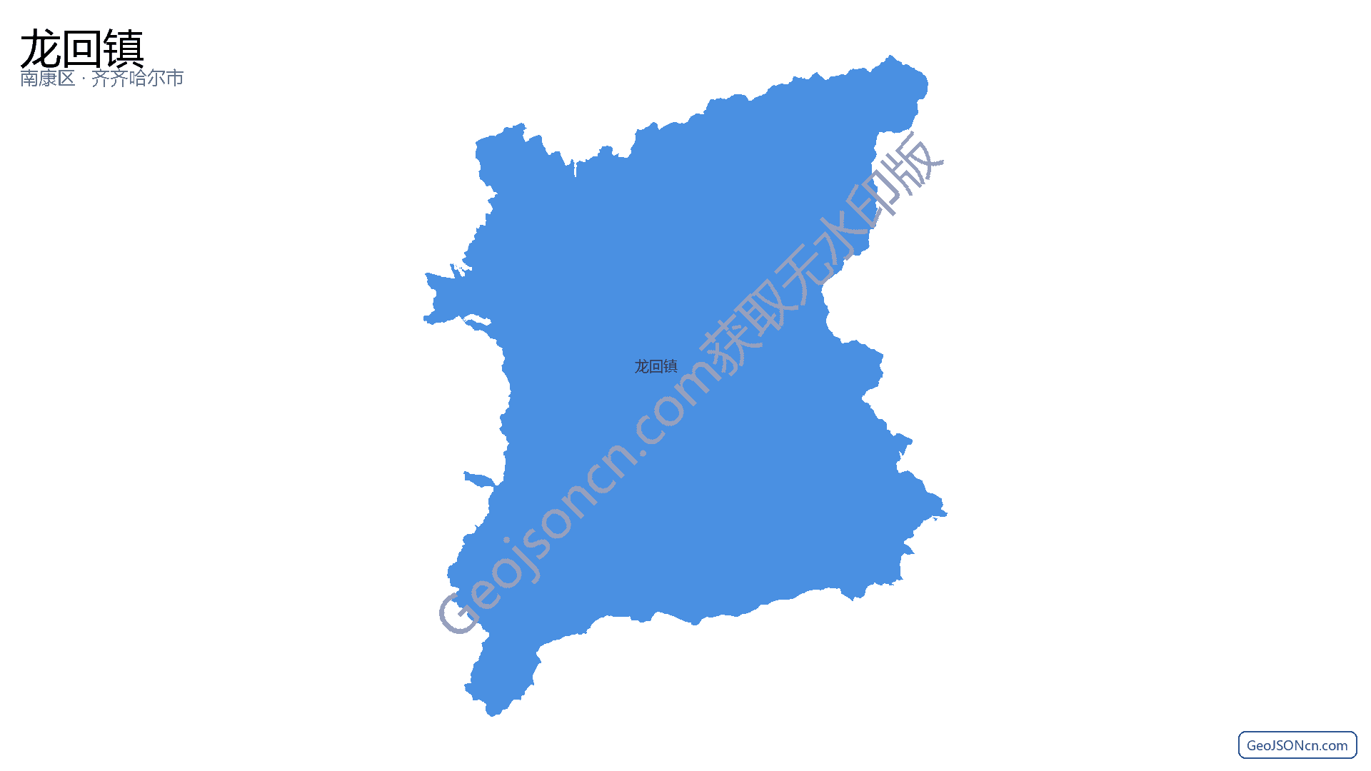 龙回镇行政区划边界地图（南康区·赣州市）,提供GeoJSON、SHP矢量边界数据下载及高清地图大图(PNG/JPG) - GeoJSONcn.com
