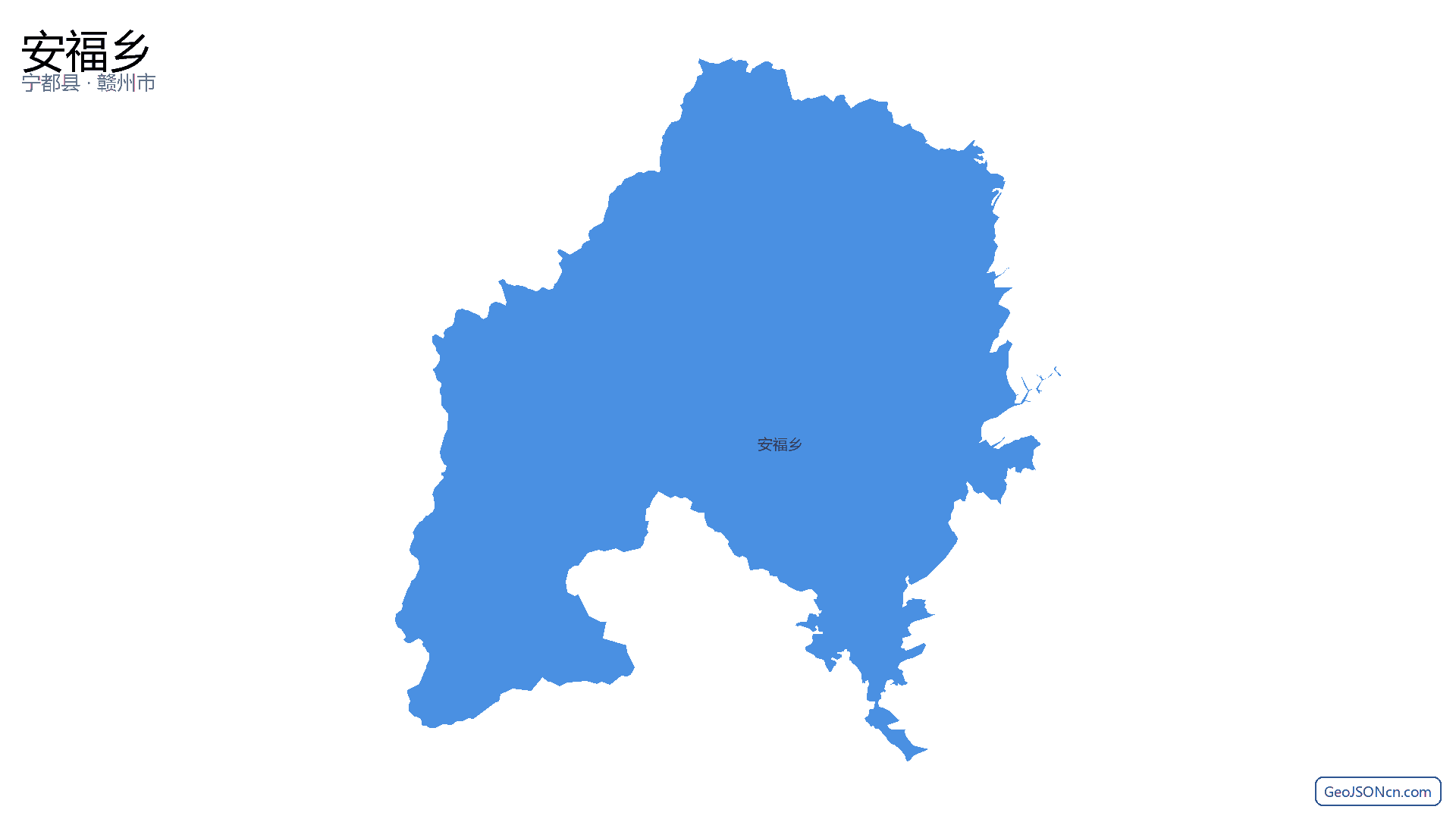 安福乡行政区划边界地图（宁都县·赣州市）,提供GeoJSON、SHP矢量边界数据下载及高清地图大图(PNG/JPG) - GeoJSONcn.com