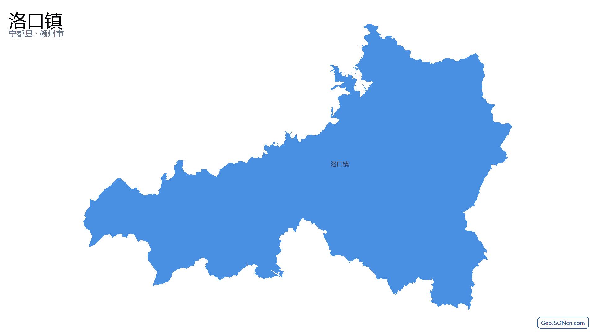 洛口镇行政区划边界地图（宁都县·赣州市）,提供GeoJSON、SHP矢量边界数据下载及高清地图大图(PNG/JPG) - GeoJSONcn.com