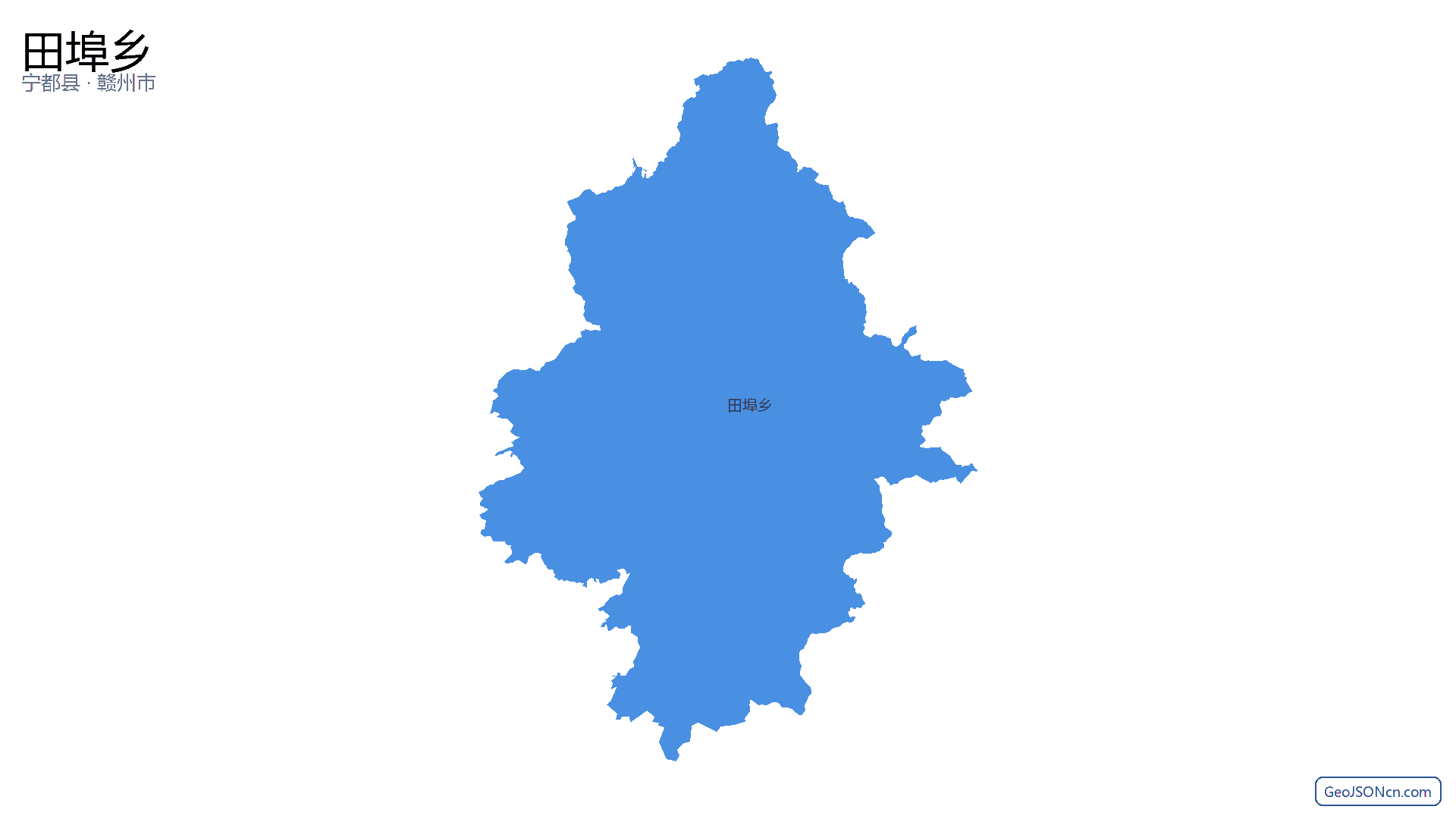田埠乡行政区划边界地图（宁都县·赣州市）,提供GeoJSON、SHP矢量边界数据下载及高清地图大图(PNG/JPG) - GeoJSONcn.com