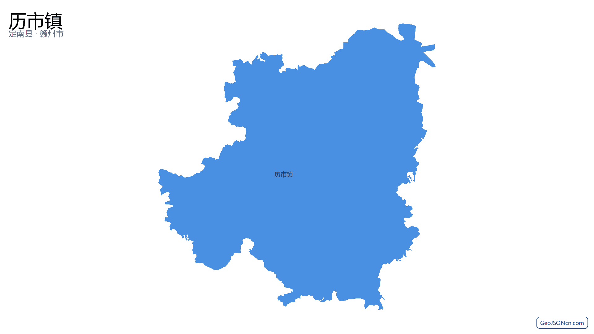 历市镇行政区划边界地图(定南县·赣州市),提供GeoJSON、SHP矢量边界数据下载及高清地图大图(PNG/JPG) - GeoJSONcn.com