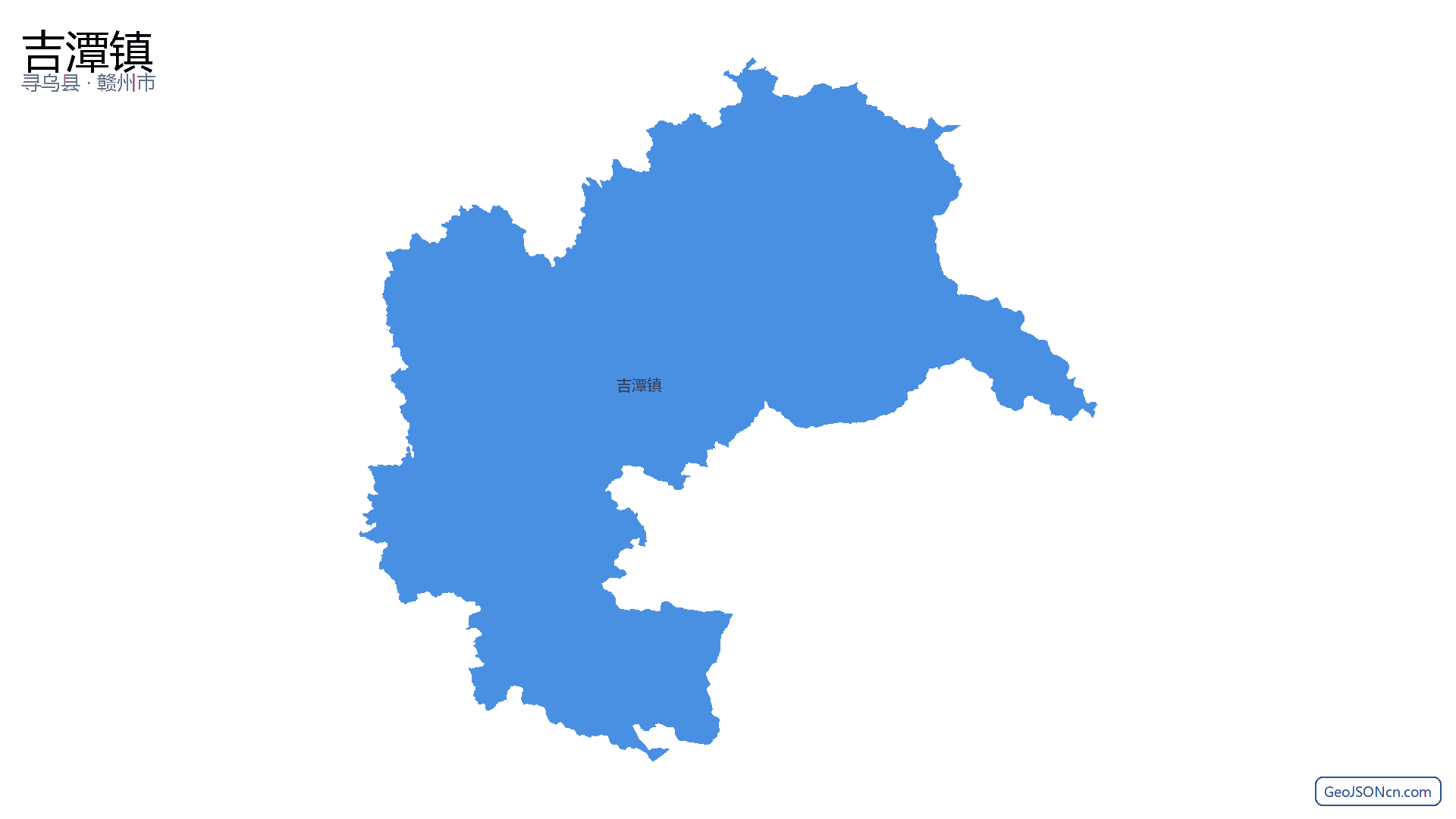 吉潭镇行政区划边界地图(寻乌县·赣州市),提供GeoJSON、SHP矢量边界数据下载及高清地图大图(PNG/JPG) - GeoJSONcn.com