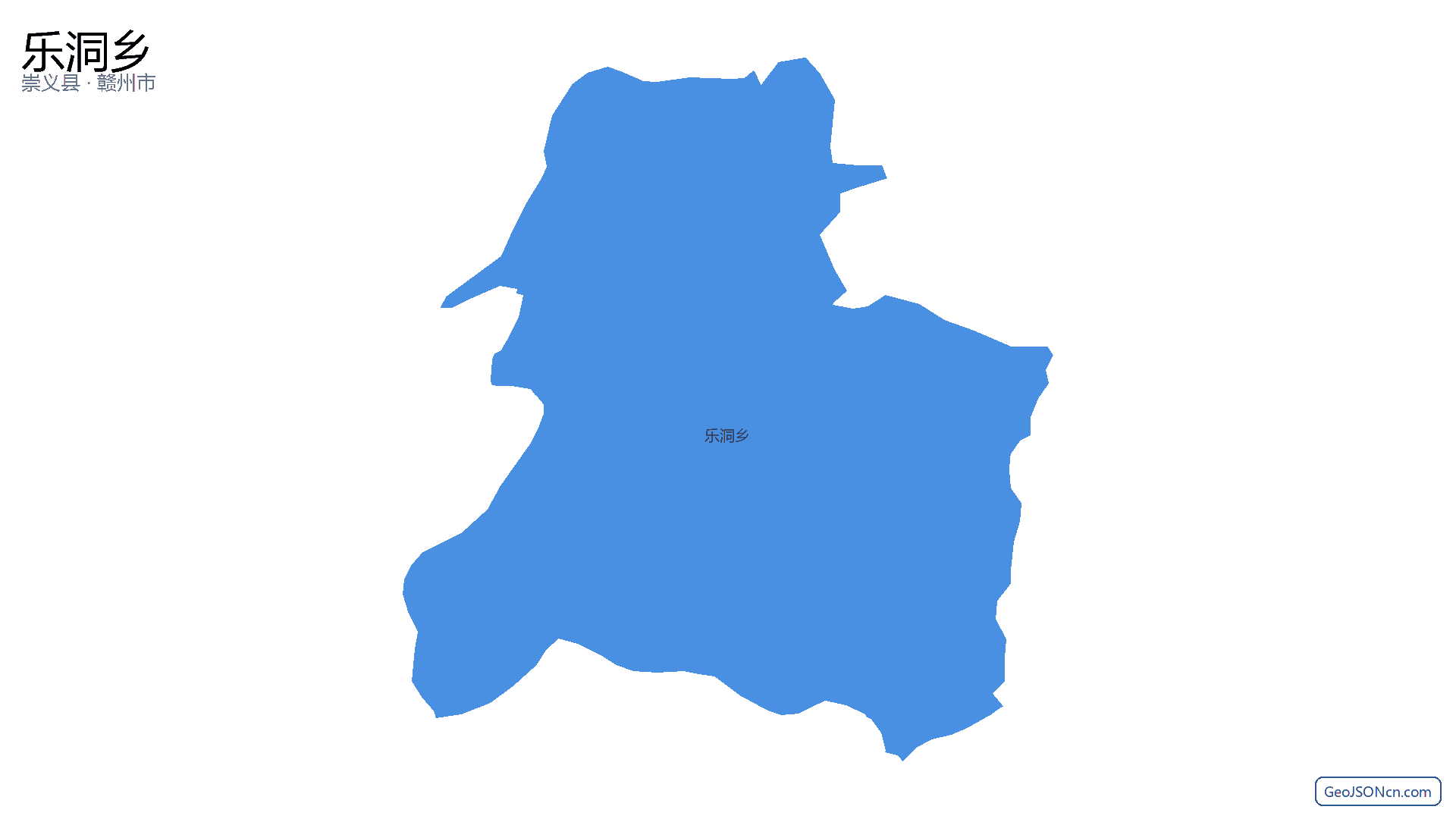 乐洞乡行政区划边界地图（崇义县·赣州市）,提供GeoJSON、SHP矢量边界数据下载及高清地图大图(PNG/JPG) - GeoJSONcn.com