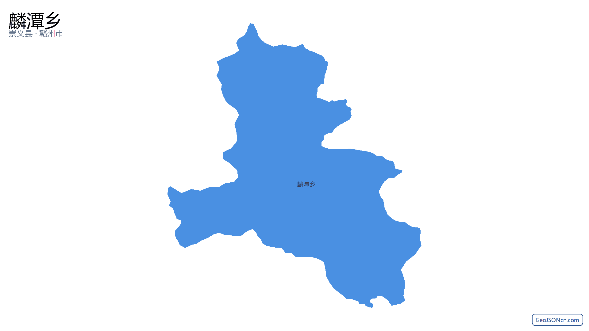 麟潭乡行政区划边界地图（崇义县·赣州市）,提供GeoJSON、SHP矢量边界数据下载及高清地图大图(PNG/JPG) - GeoJSONcn.com