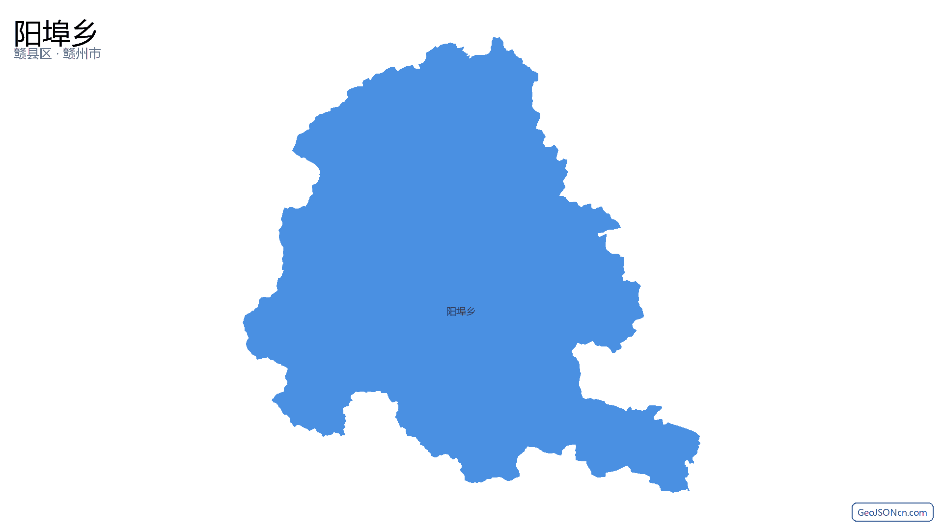 阳埠乡行政区划边界地图（赣县区·赣州市）,提供GeoJSON、SHP矢量边界数据下载及高清地图大图(PNG/JPG) - GeoJSONcn.com