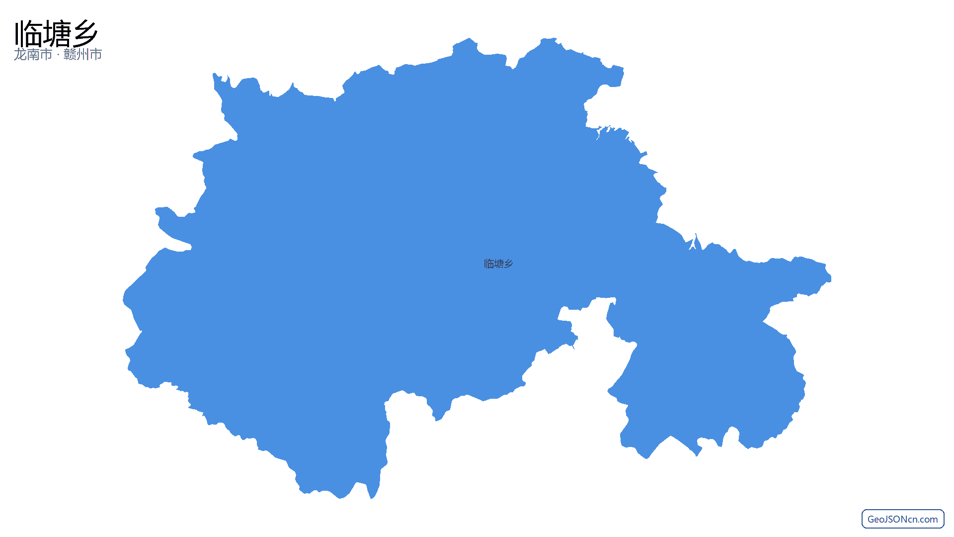 临塘乡行政区划边界地图(龙南市·赣州市),提供GeoJSON、SHP矢量边界数据下载及高清地图大图(PNG/JPG) - GeoJSONcn.com