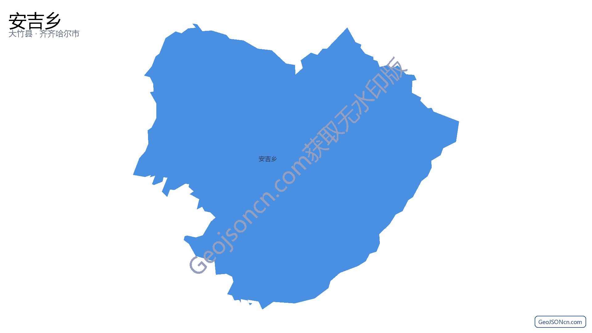安吉乡行政区划边界地图(大竹县·达州市),提供GeoJSON、SHP矢量边界数据下载及高清地图大图(PNG/JPG) - GeoJSONcn.com