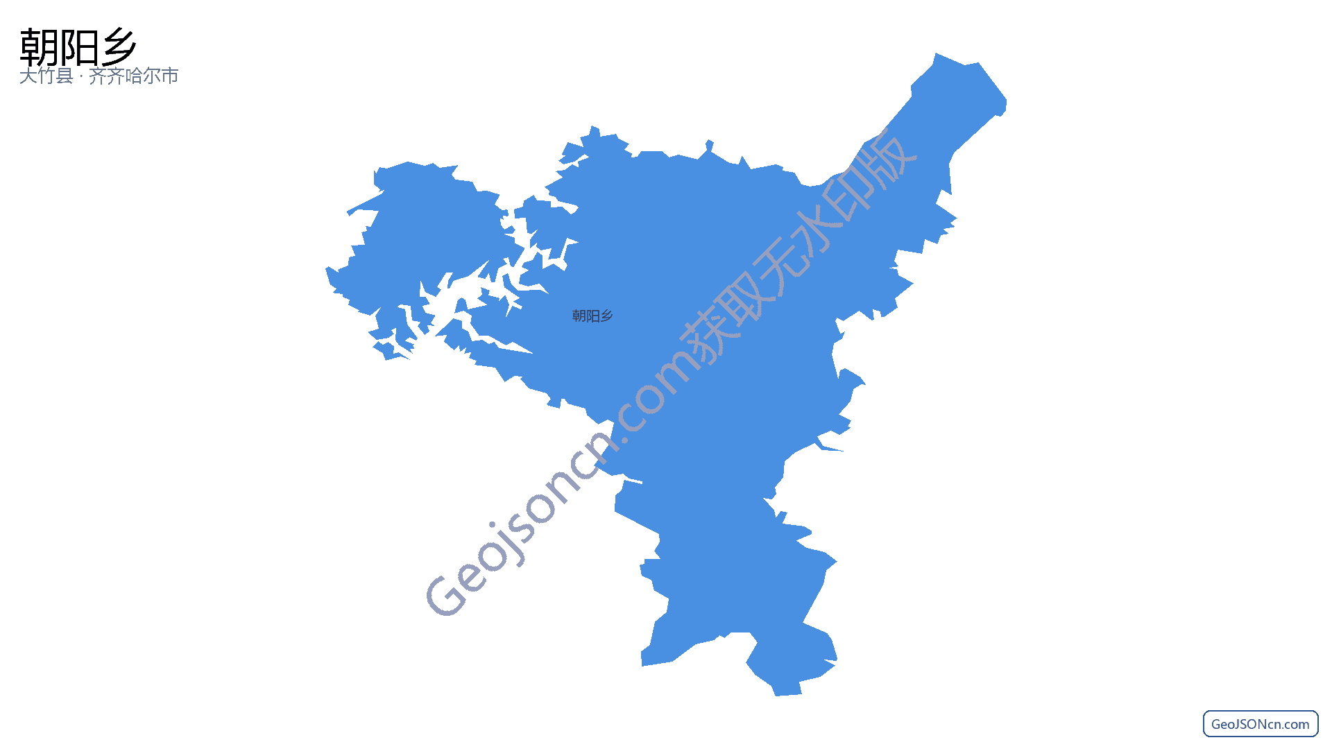 朝阳乡行政区划边界地图(大竹县·达州市),提供GeoJSON、SHP矢量边界数据下载及高清地图大图(PNG/JPG) - GeoJSONcn.com