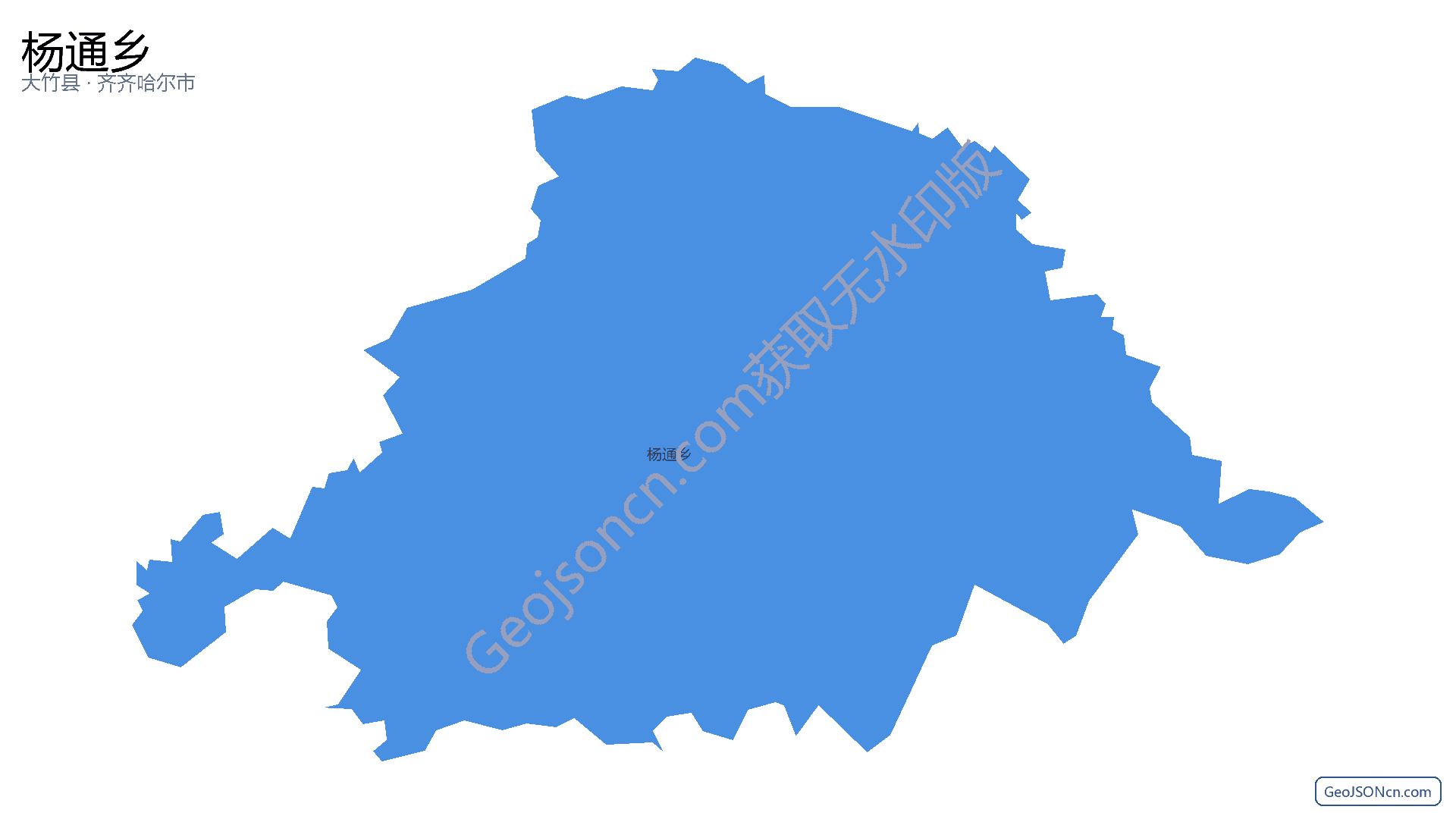 杨通乡行政区划边界地图（大竹县·达州市）,提供GeoJSON、SHP矢量边界数据下载及高清地图大图(PNG/JPG) - GeoJSONcn.com