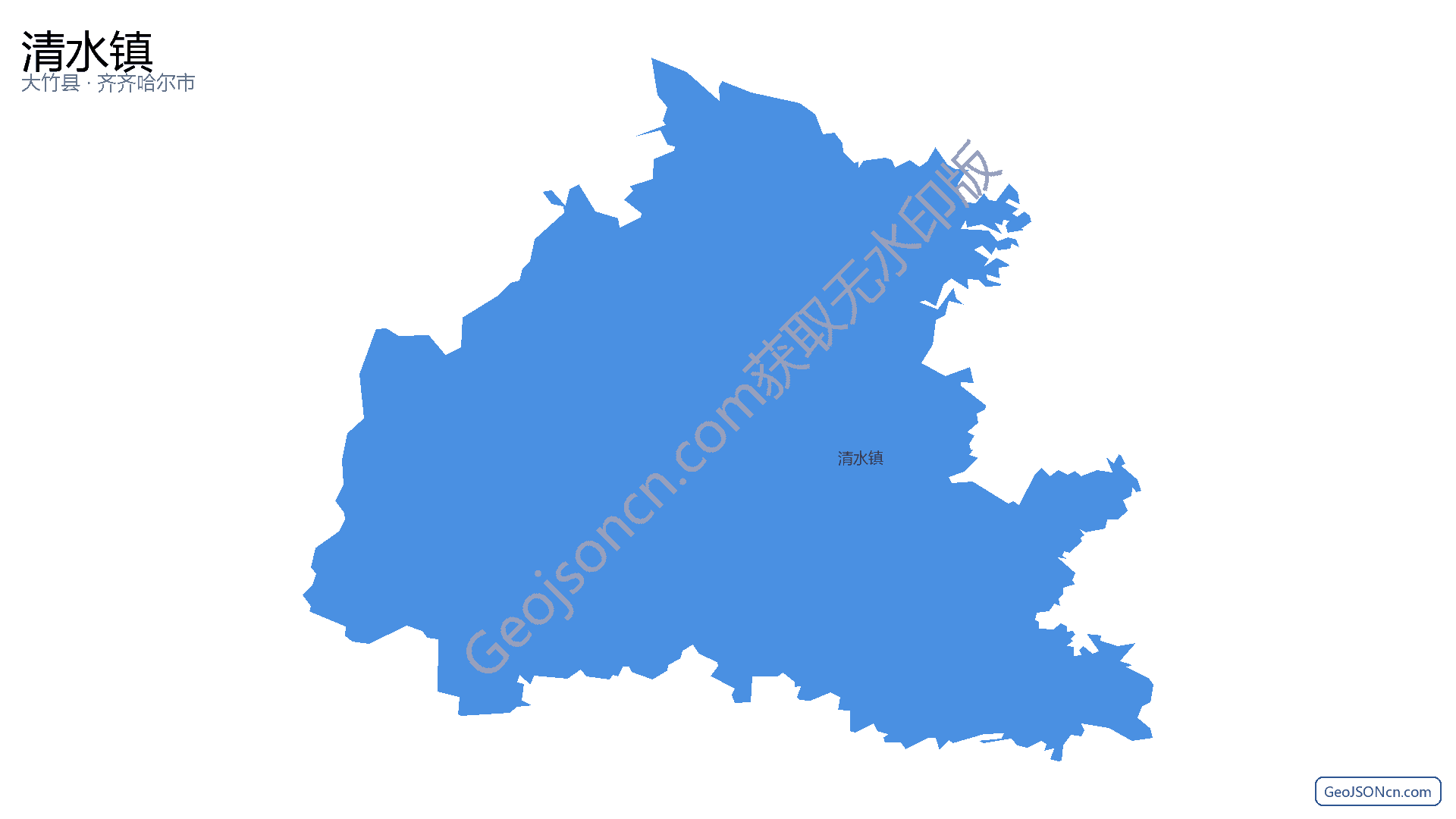 清水镇行政区划边界地图(大竹县·达州市),提供GeoJSON、SHP矢量边界数据下载及高清地图大图(PNG/JPG) - GeoJSONcn.com
