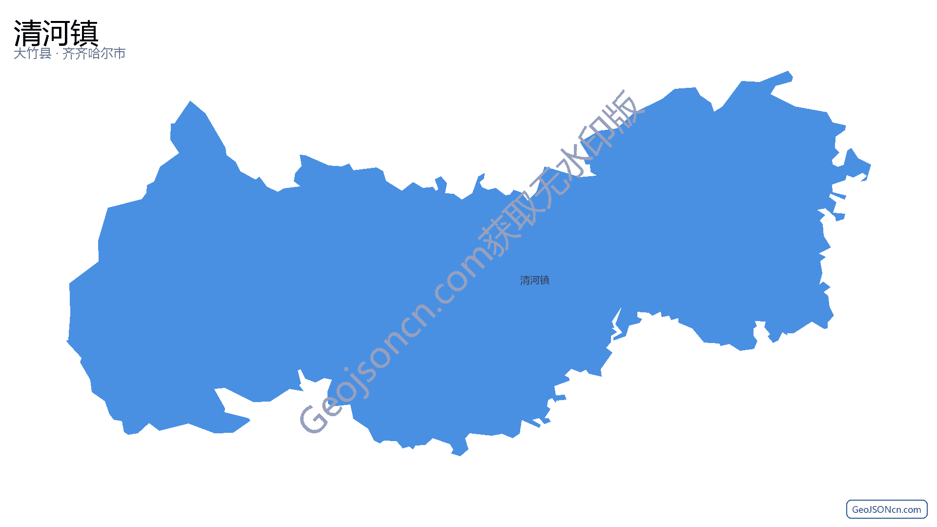 清河镇行政区划边界地图(大竹县·达州市),提供GeoJSON、SHP矢量边界数据下载及高清地图大图(PNG/JPG) - GeoJSONcn.com