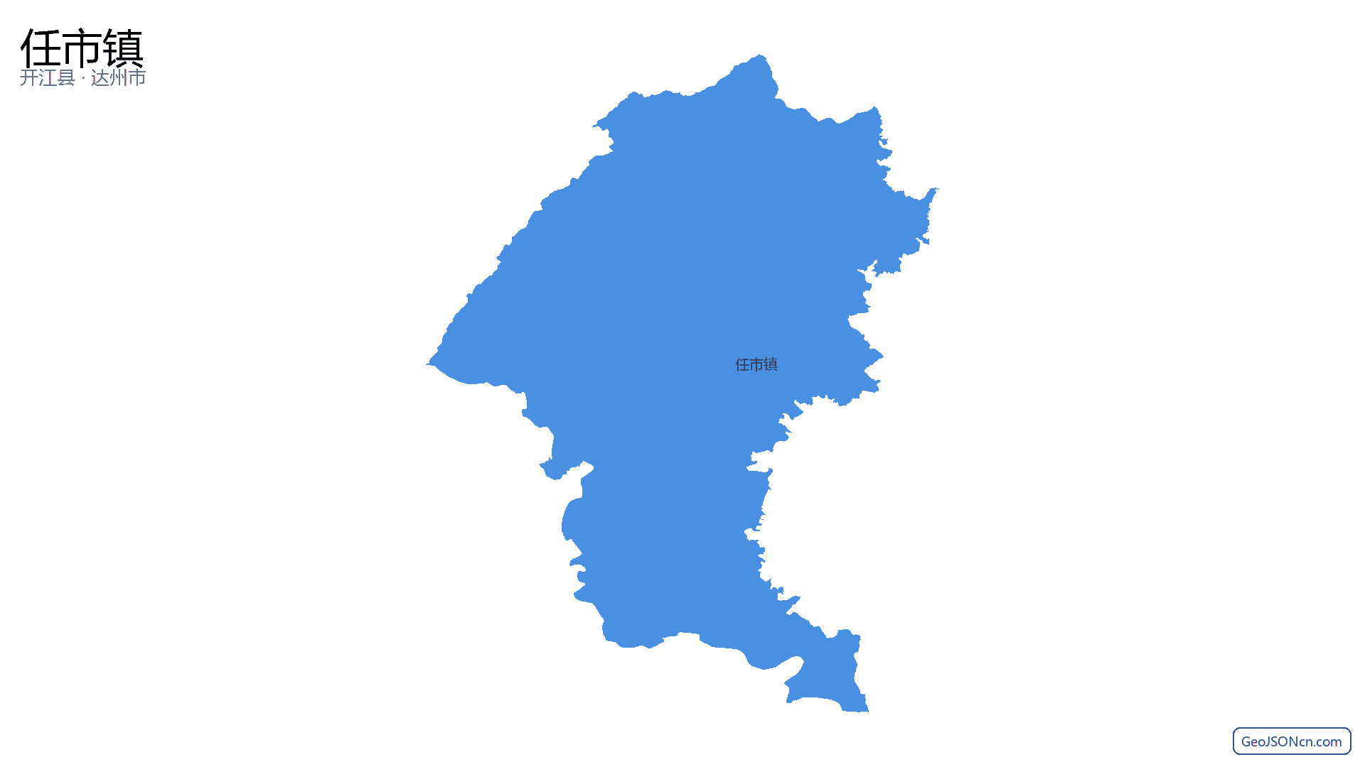 任市镇行政区划边界地图(开江县·达州市),提供GeoJSON、SHP矢量边界数据下载及高清地图大图(PNG/JPG) - GeoJSONcn.com