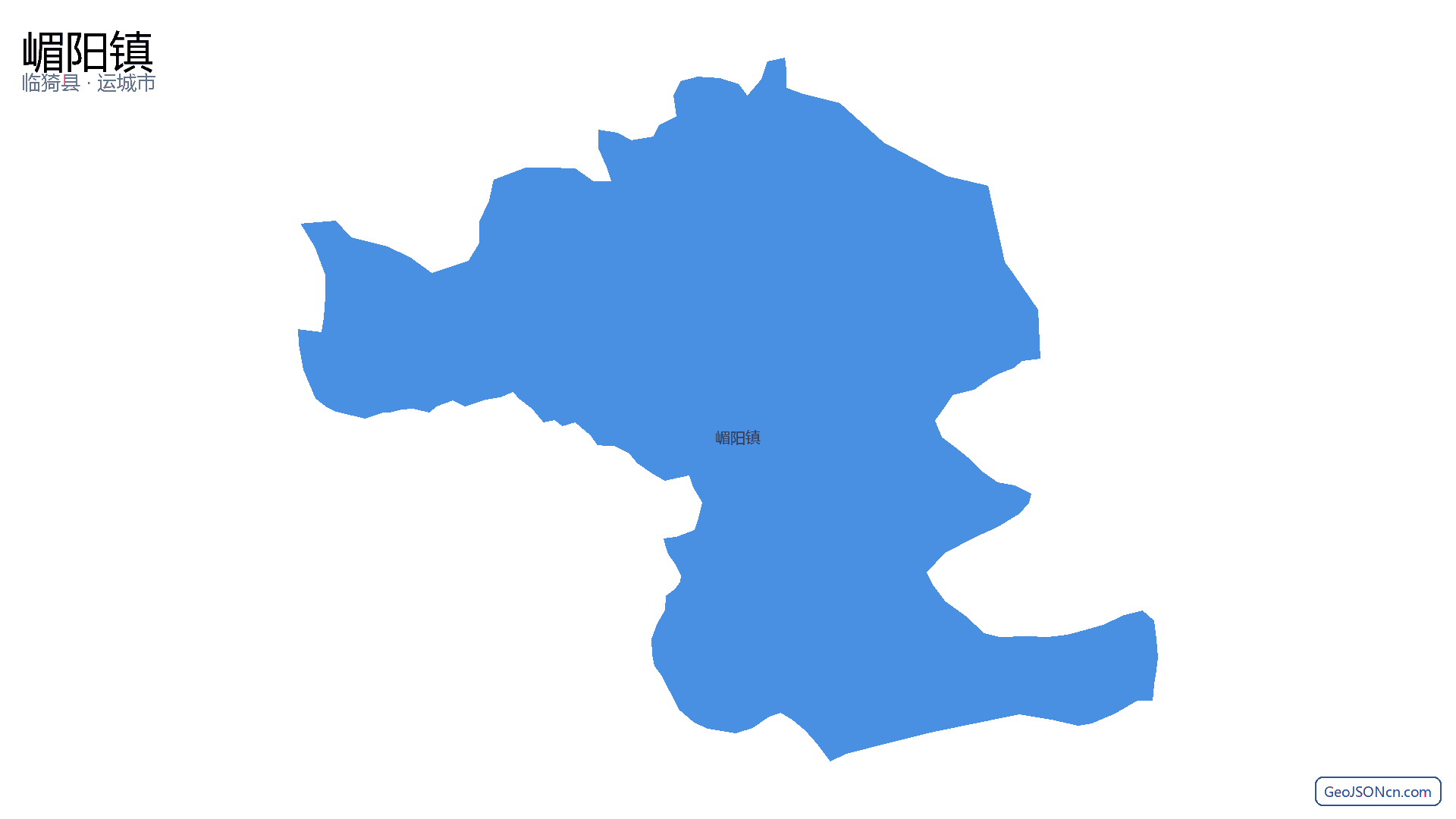 嵋阳镇行政区划边界地图(临猗县·运城市),提供GeoJSON、SHP矢量边界数据下载及高清地图大图(PNG/JPG) - GeoJSONcn.com