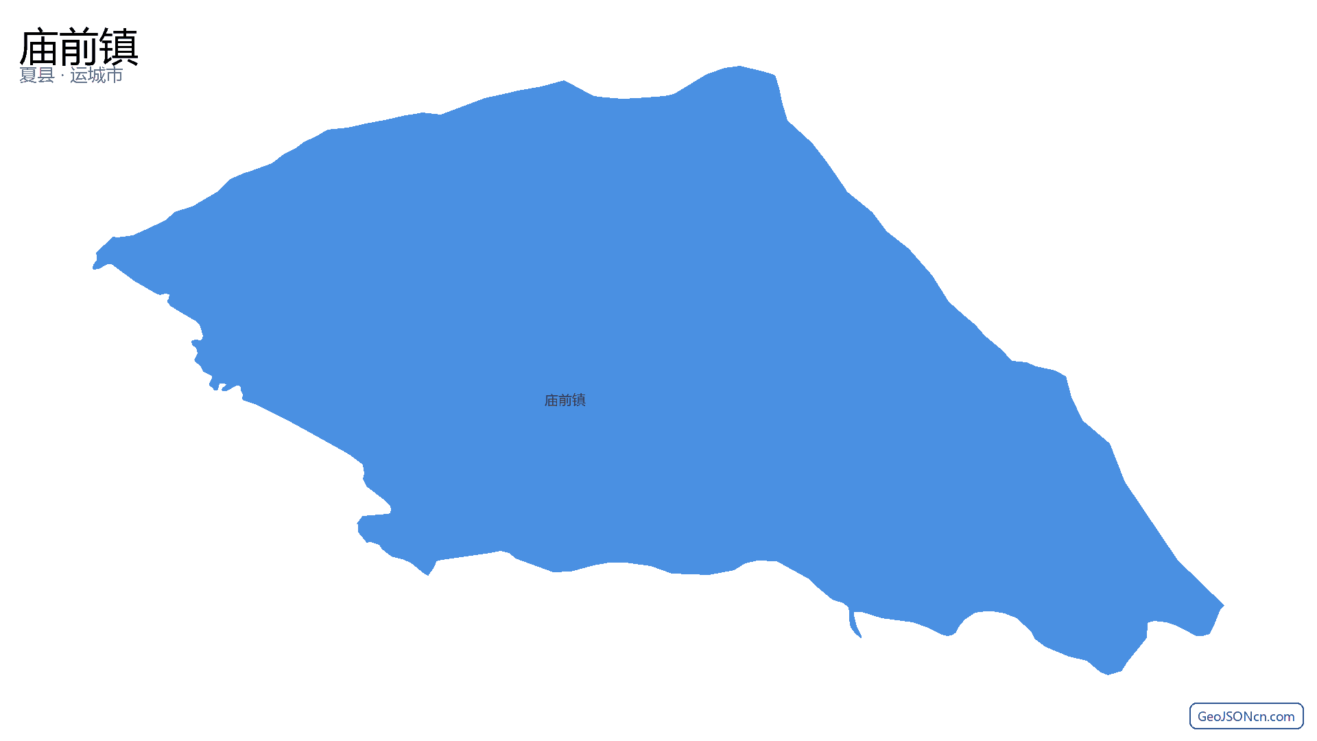 庙前镇行政区划边界地图(夏县·运城市),提供GeoJSON、SHP矢量边界数据下载及高清地图大图(PNG/JPG) - GeoJSONcn.com