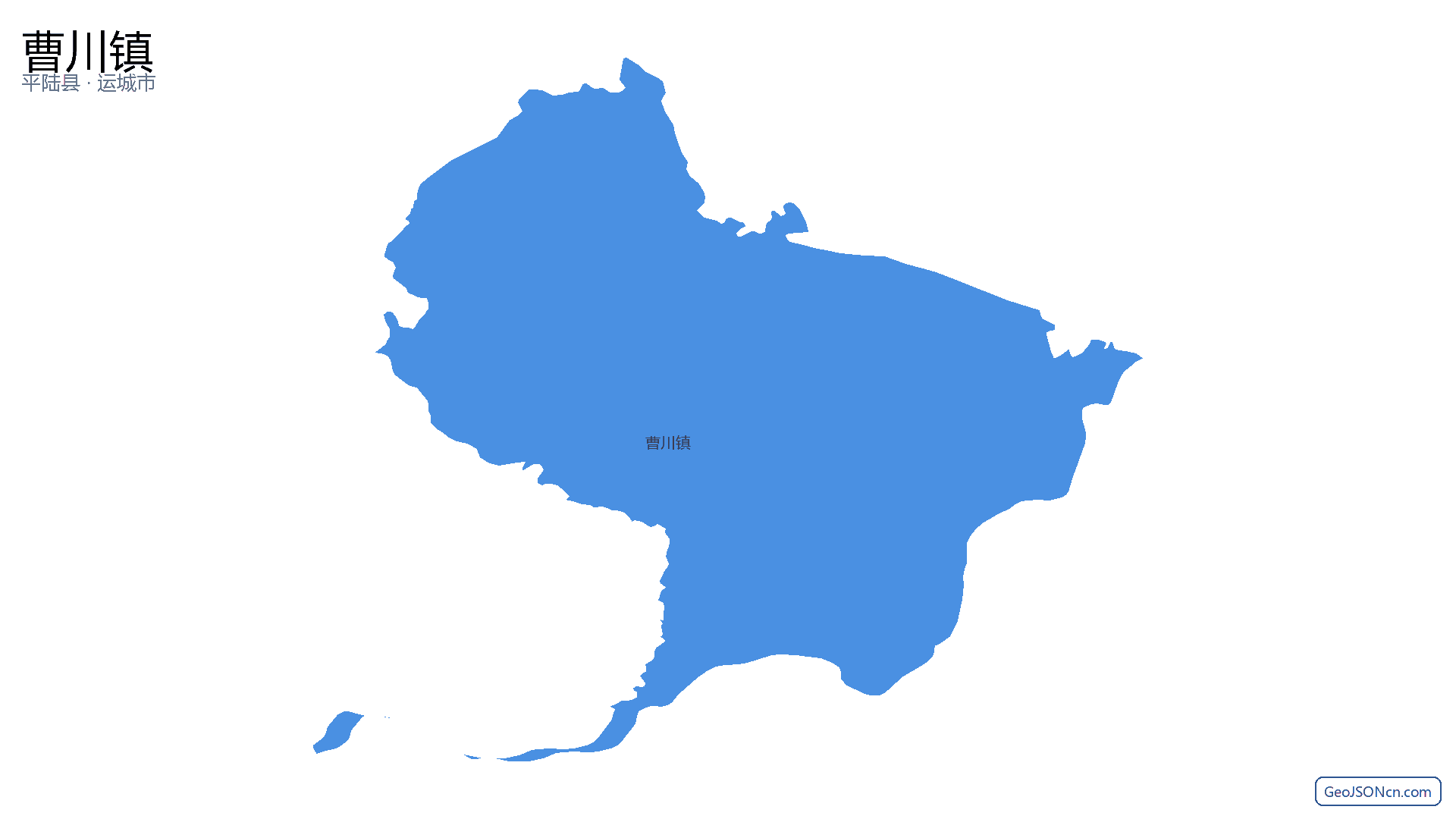 曹川镇行政区划边界地图（平陆县·运城市）,提供GeoJSON、SHP矢量边界数据下载及高清地图大图(PNG/JPG) - GeoJSONcn.com